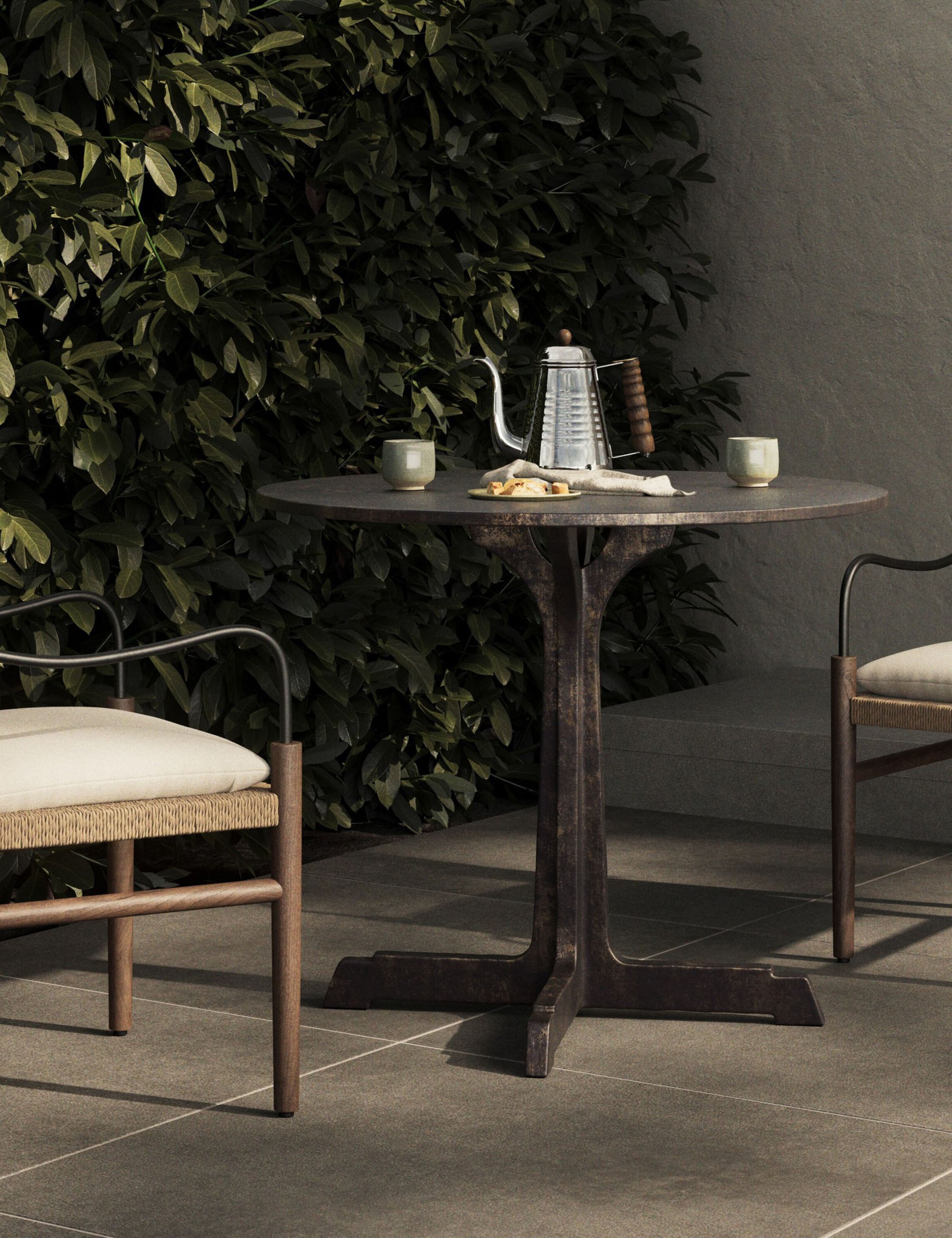 Lulu and Georgia Lacasa Outdoor Round Dining Table - view 2