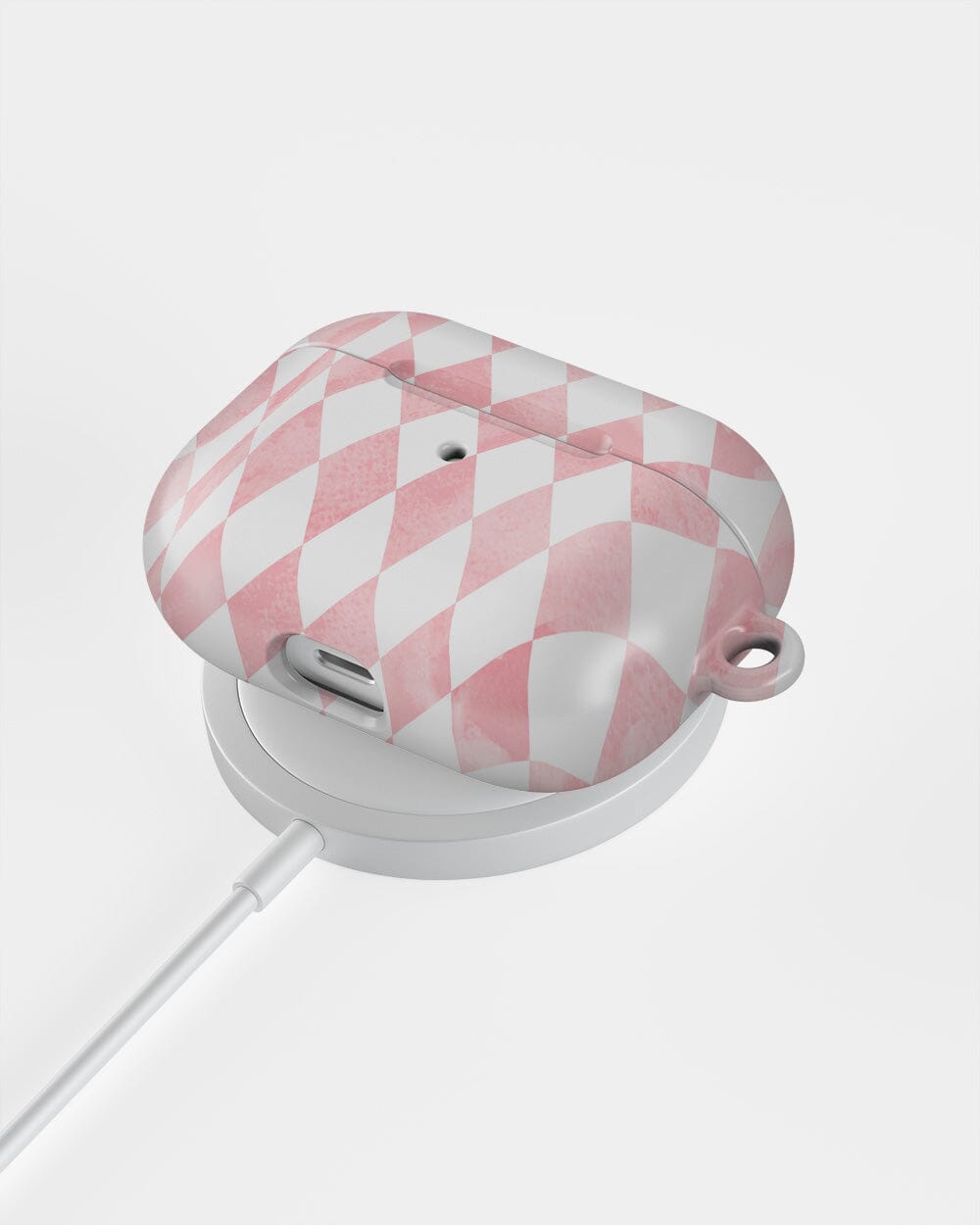 Casetry Queen of Diamonds | Pink Watercolor AirPods Case - view 10