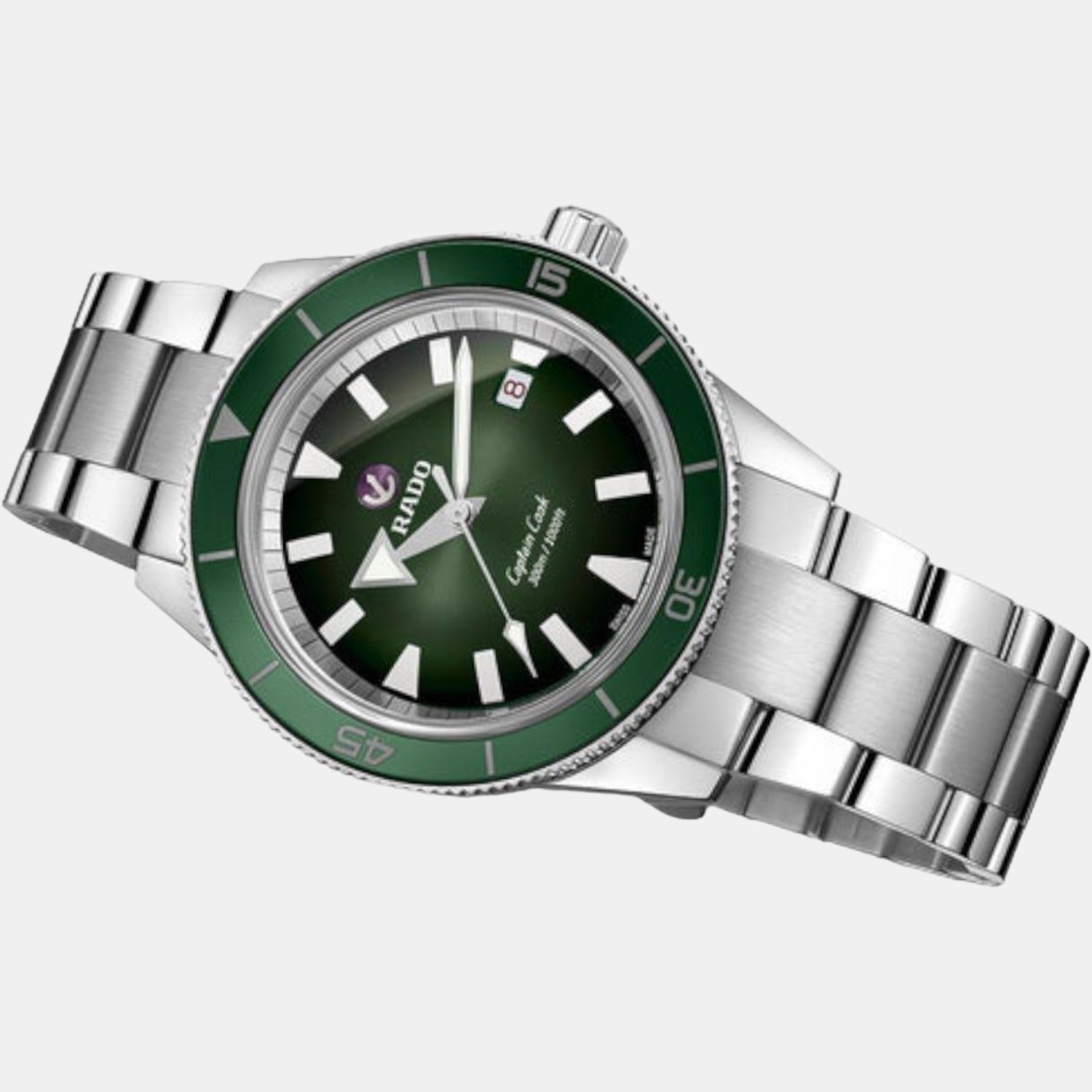 Rado Captain Cook Men Automatic Green Dial Analog Stainless Steel Watch R32105319 - view 2