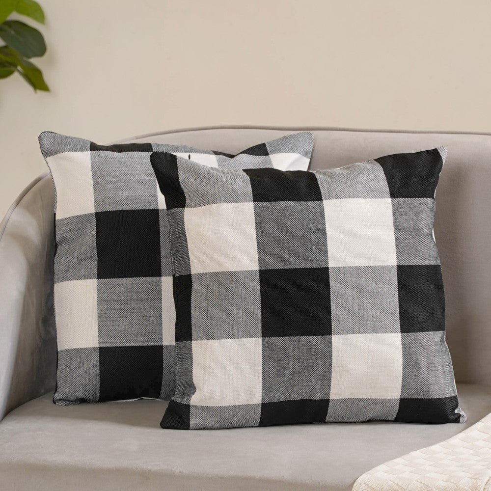 Nestasia Checked Cushion Cover Set of 2 - view 4