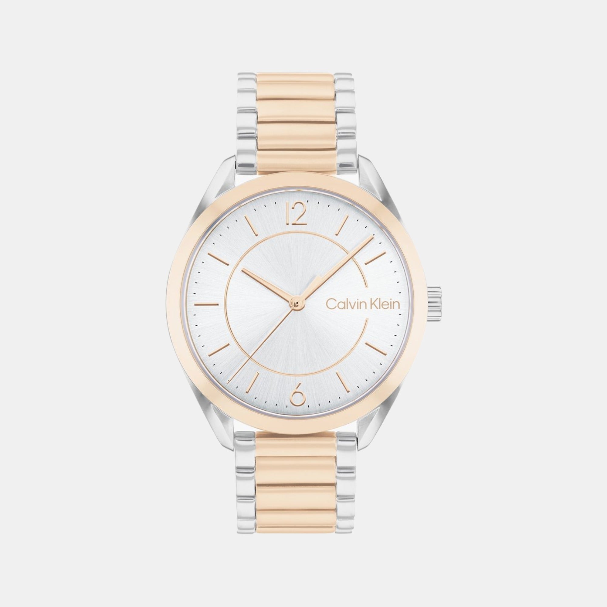 Calvin Klein Enticing Women Quartz Silver Dial Analog Stainless Steel Watch 25200317