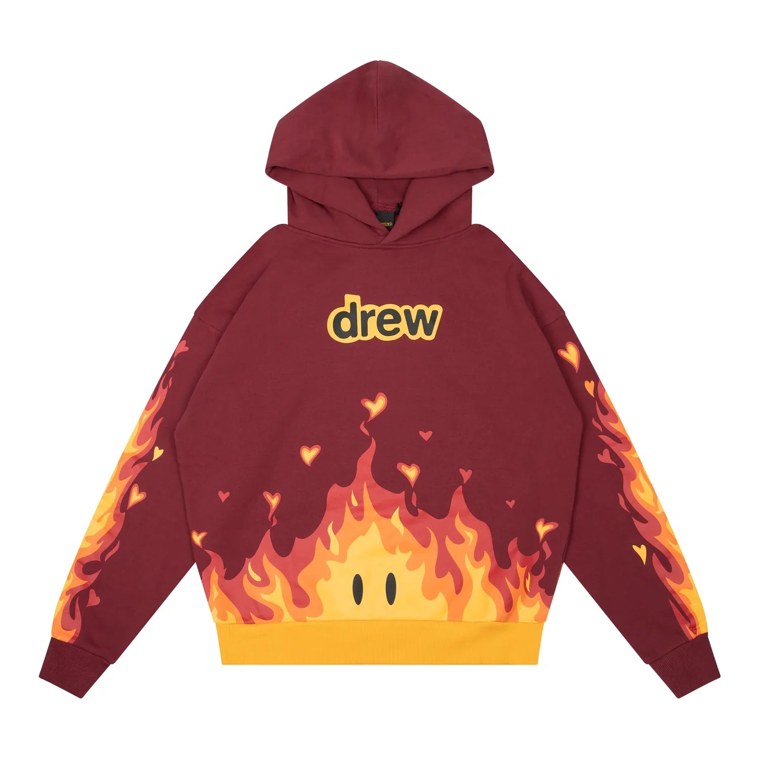 Sneaker Cafe Mumbai Drew House Fire Hoodie 'Burgundy'