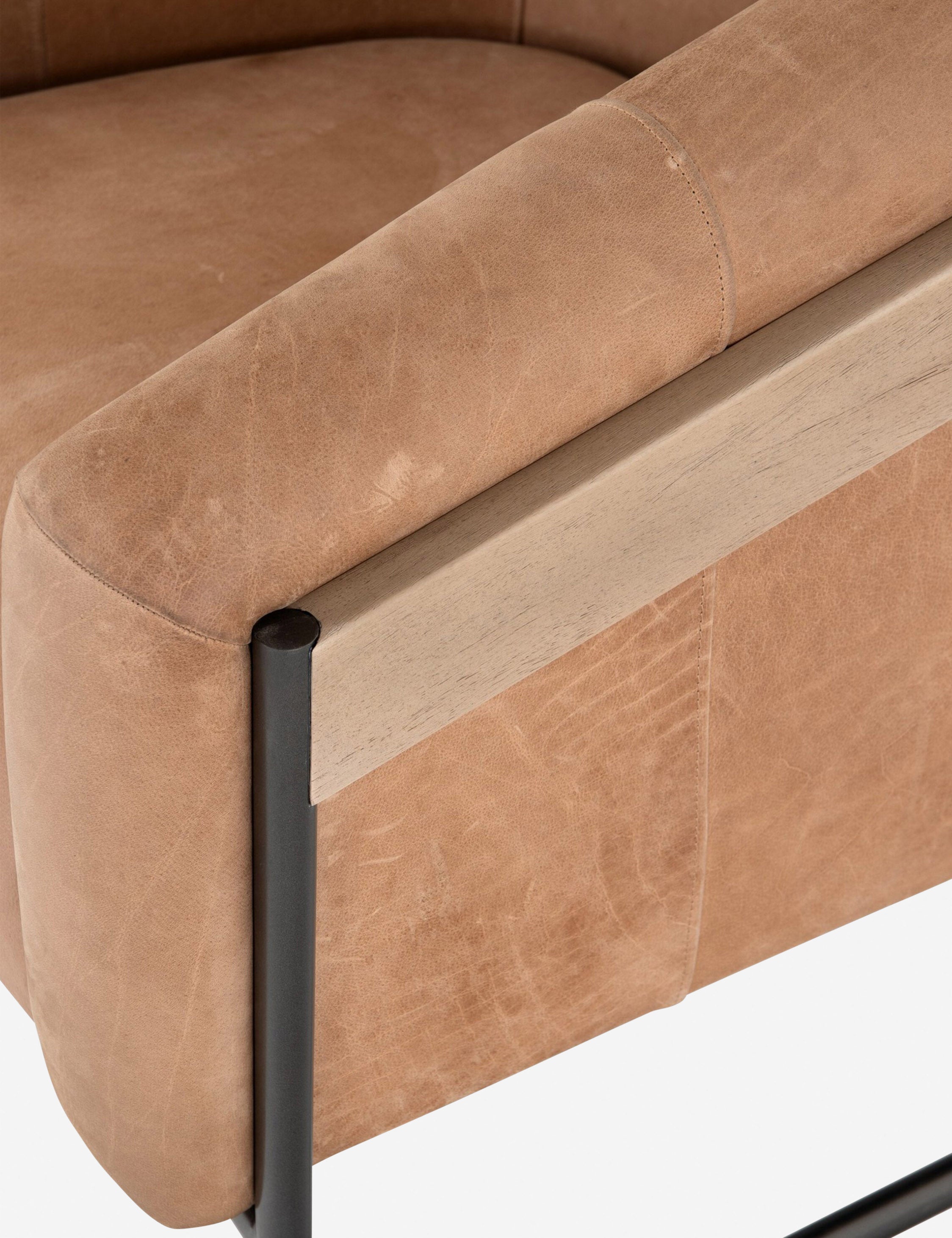 Lulu and Georgia Gianni Leather Accent Chair - view 9
