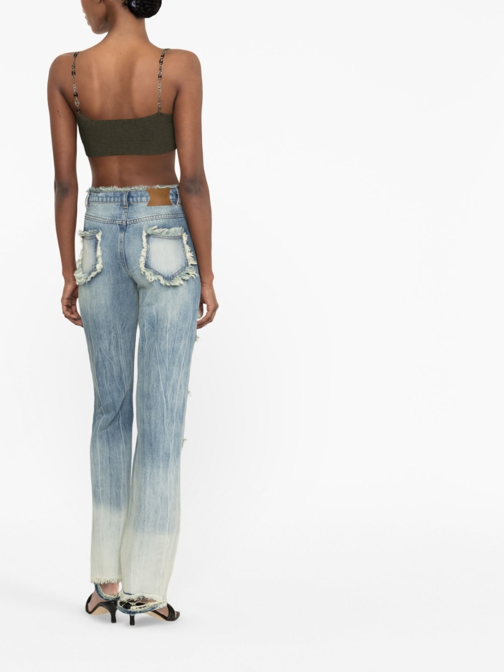 Rui Cut-out detail denim jeans – 100% Cotton - view 2