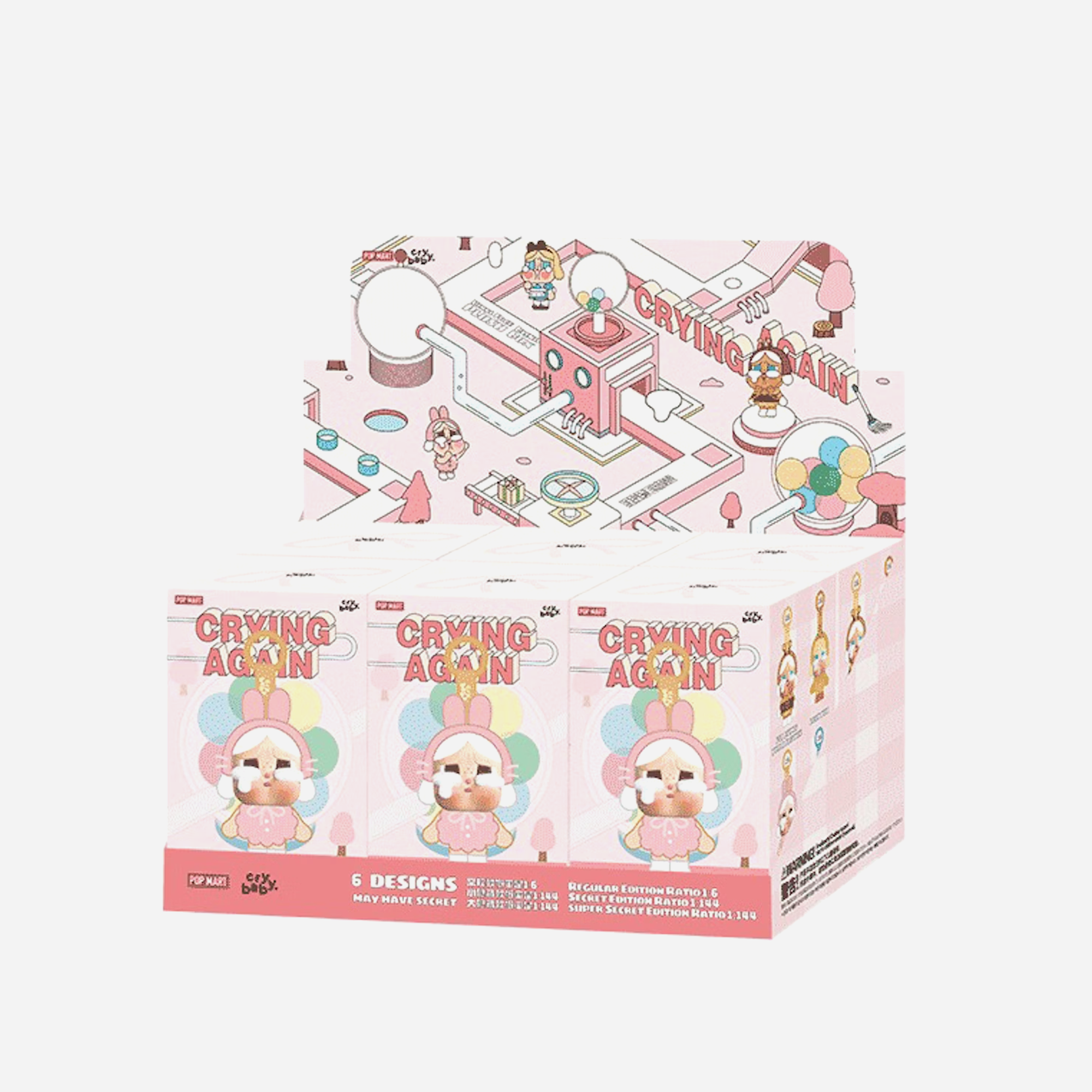 Pop Mart CryBaby Crying Again Series Vinyl Face Plush Blind Box - view 3