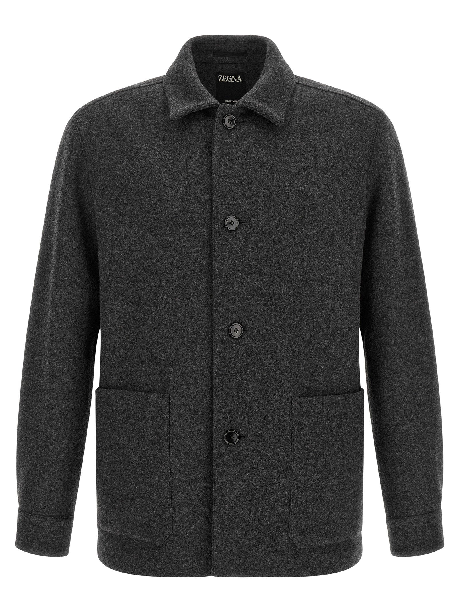 Zegna Jersey Overshirt – 55% wool 45% cachemire