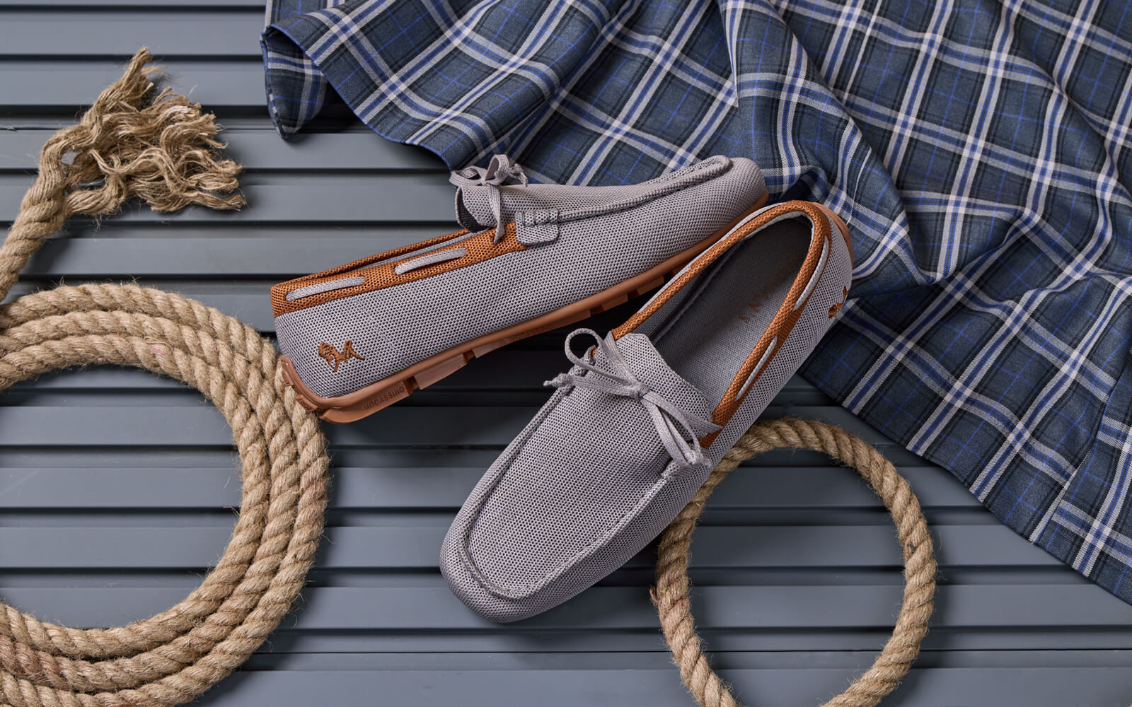 Neeman's ReLive Knit Boat Loafers : Grey - view 2