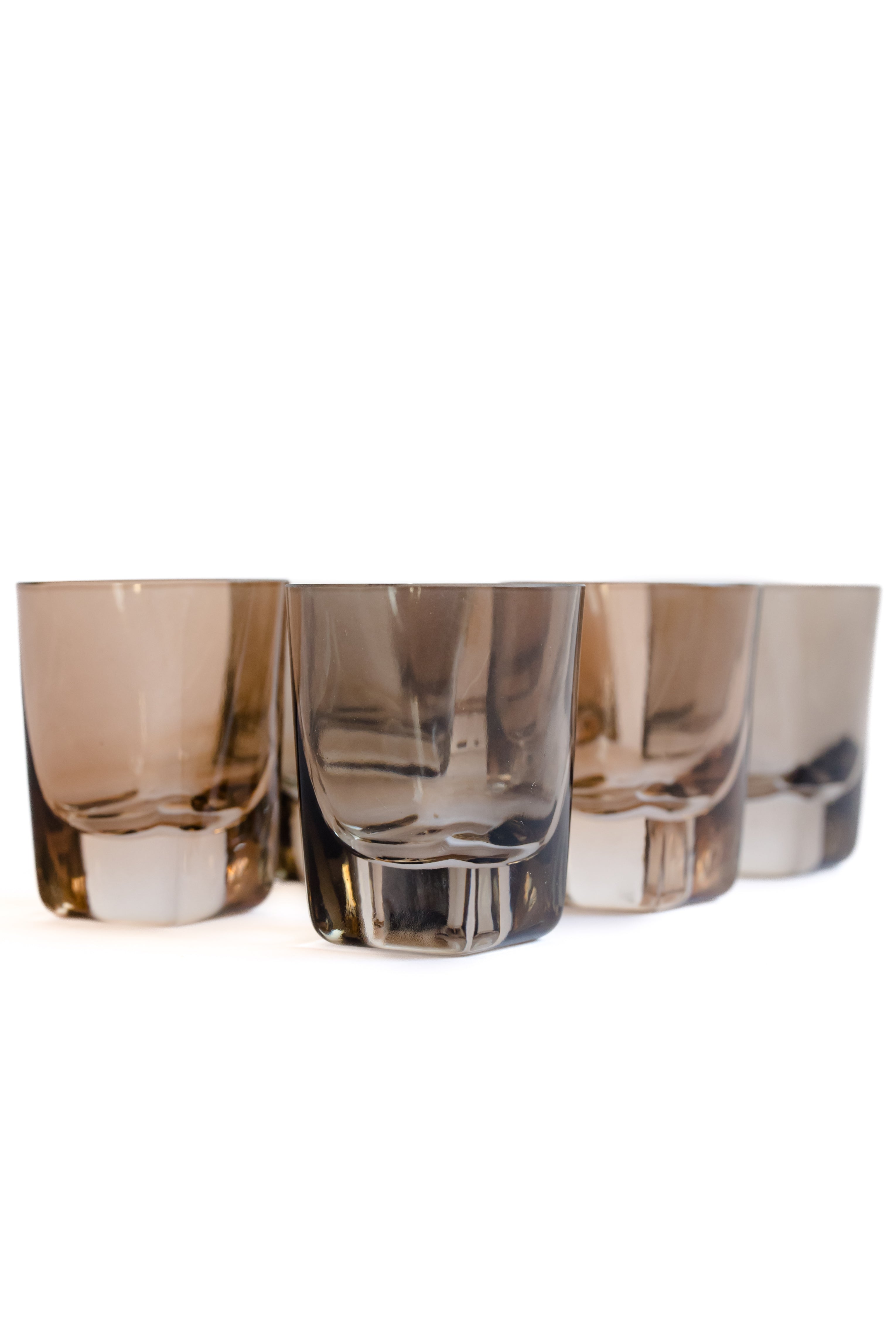 Estelle Colored Glass Estelle Colored Shot Glasses - Set of 6 {Smoke Mixed Set} - view 2