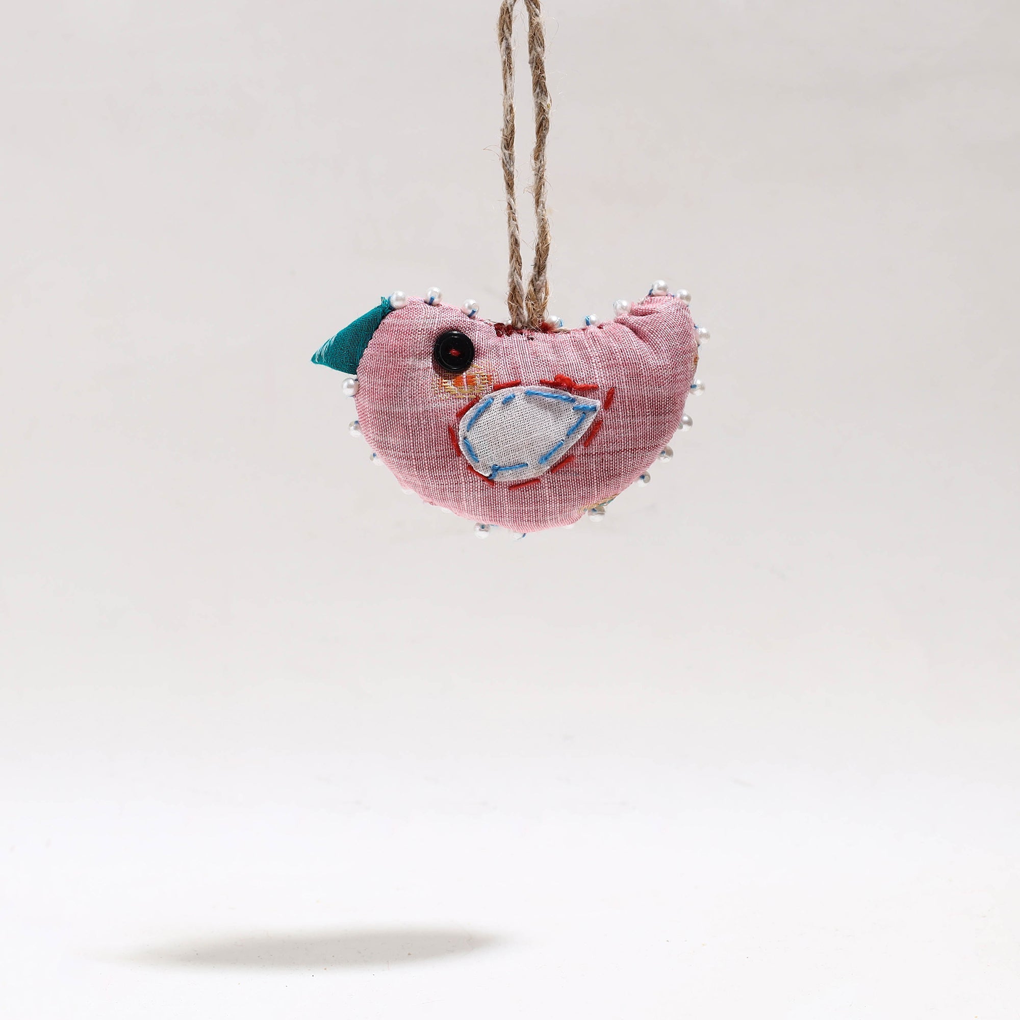 JAN SANDESH Bird - Upcycled Thread & Beadwork X-Mas Decor Hanging 12 - view 2