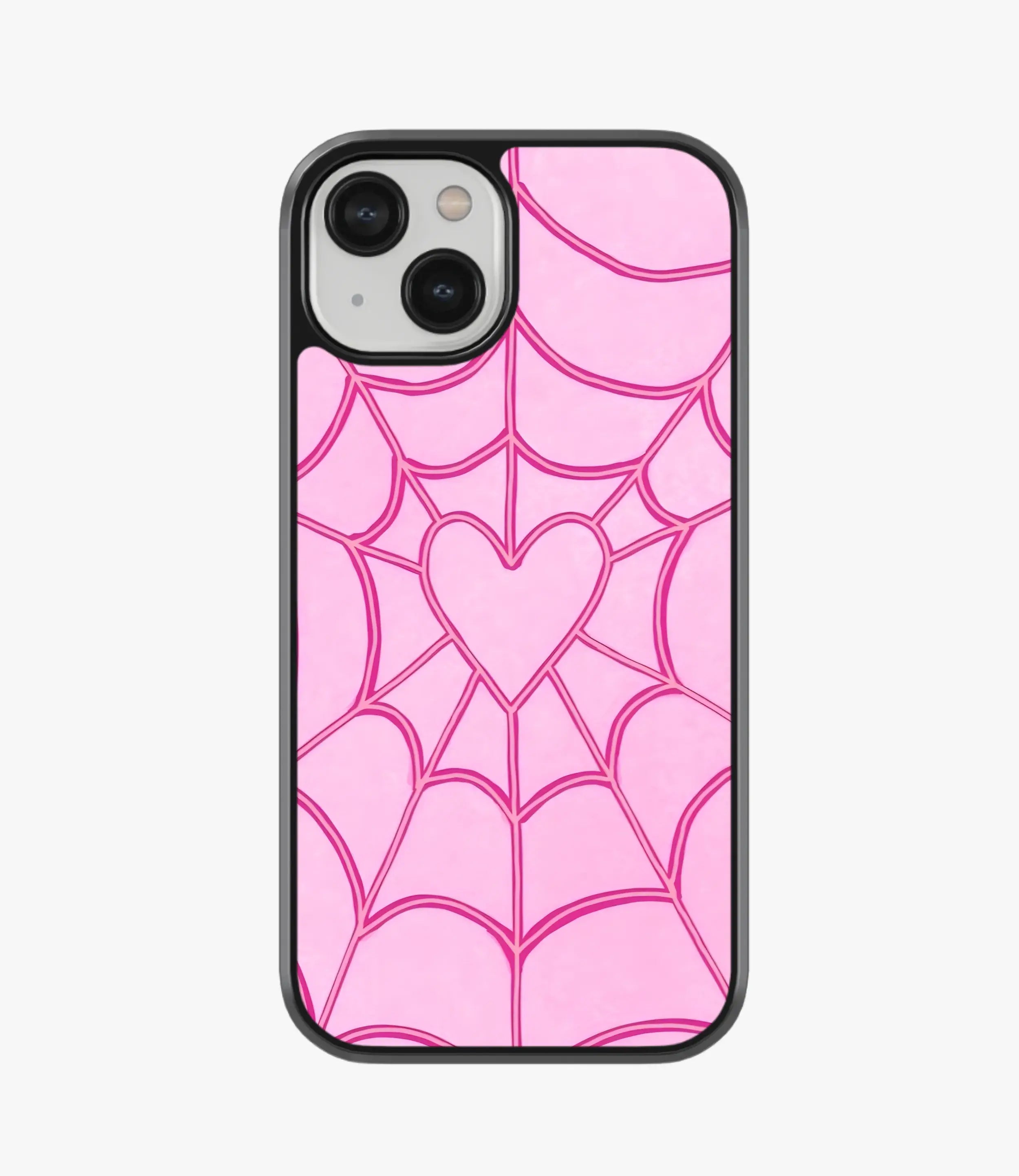 The Case Company SpiderWeb Heart Glass Case