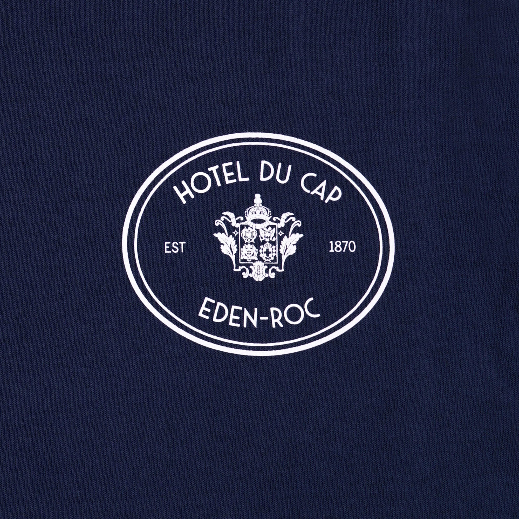 Sporty & Rich | Eden Crest Kennedy T-shirt { Navy/white - view 3