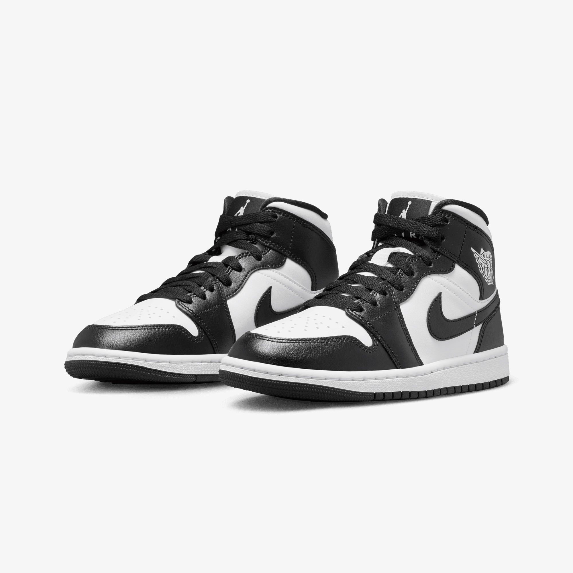 Jordan | Air Jordan 1 Mid { White/black-white - view 3