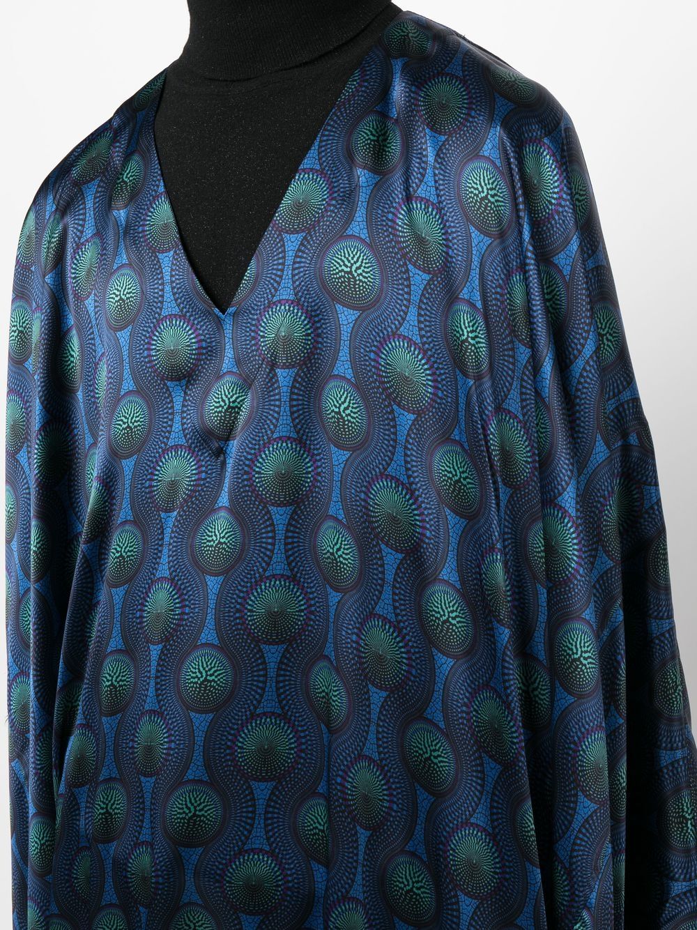 Ozwald Boateng Printed silk kaftan – Silk 95%, Elastane 5% - view 3