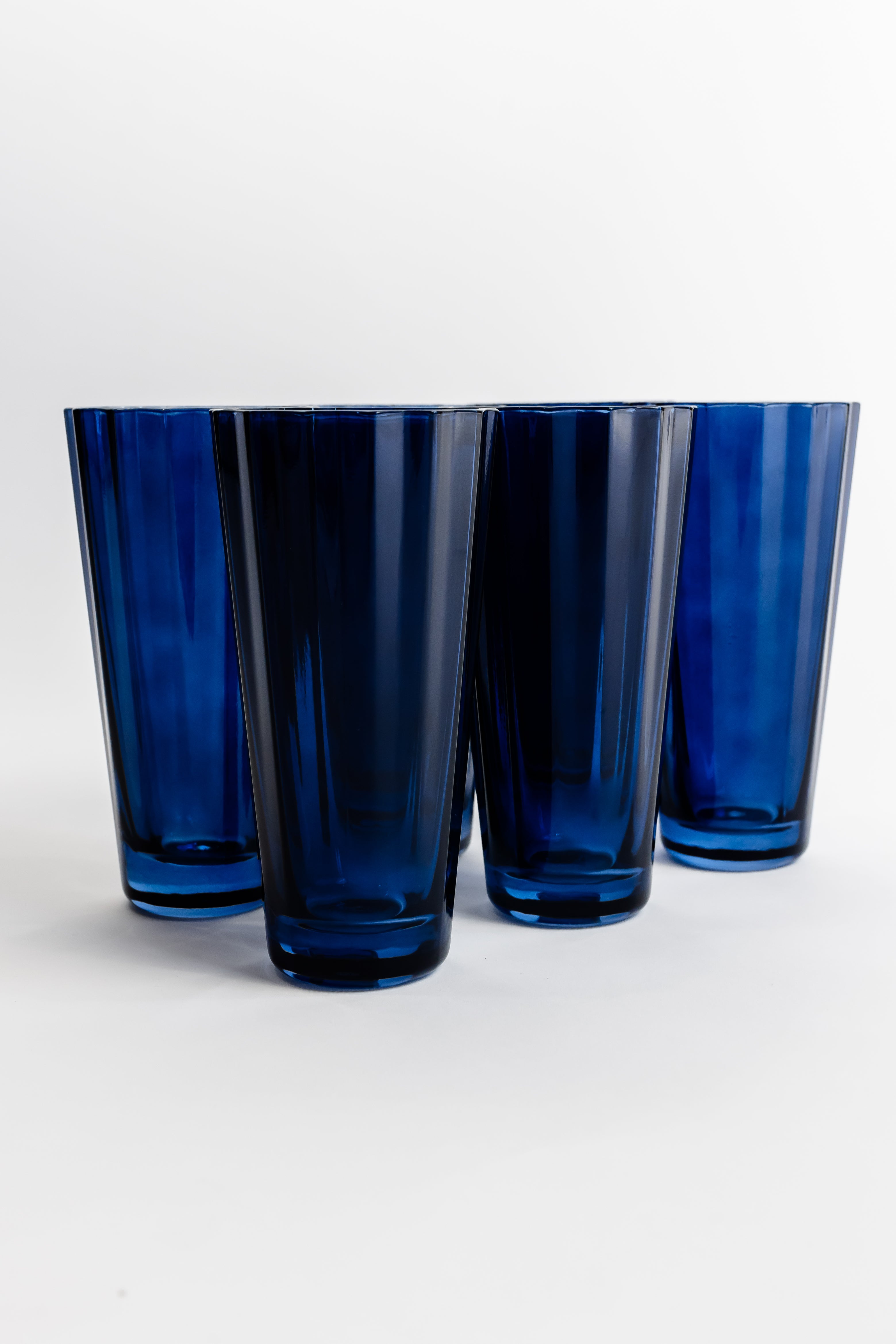 Estelle Colored Glass Estelle Colored Sunday High Balls - Set of 6 {Midnight Blue}