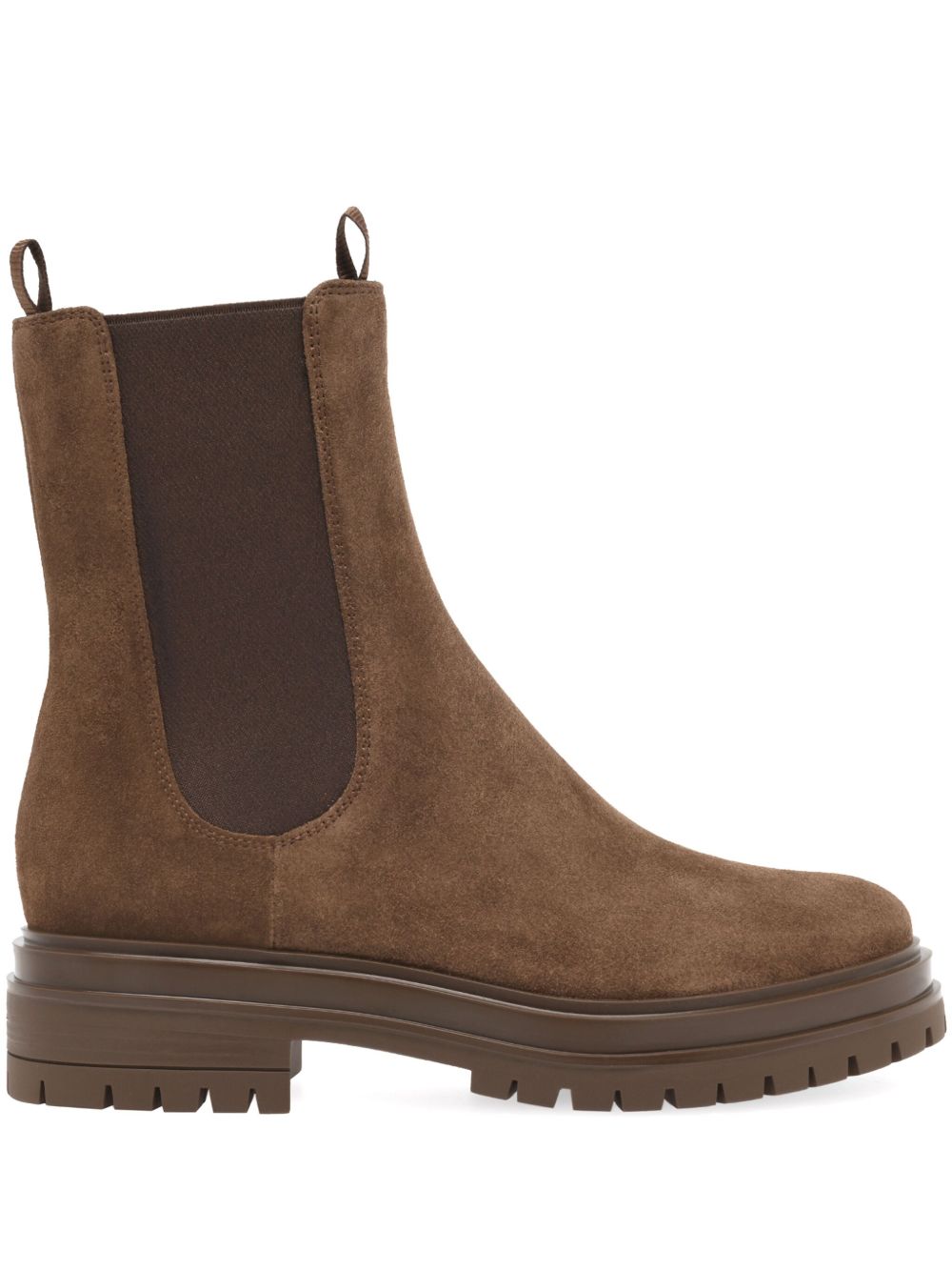Gianvito Rossi Boots BROWN – Suede 100%