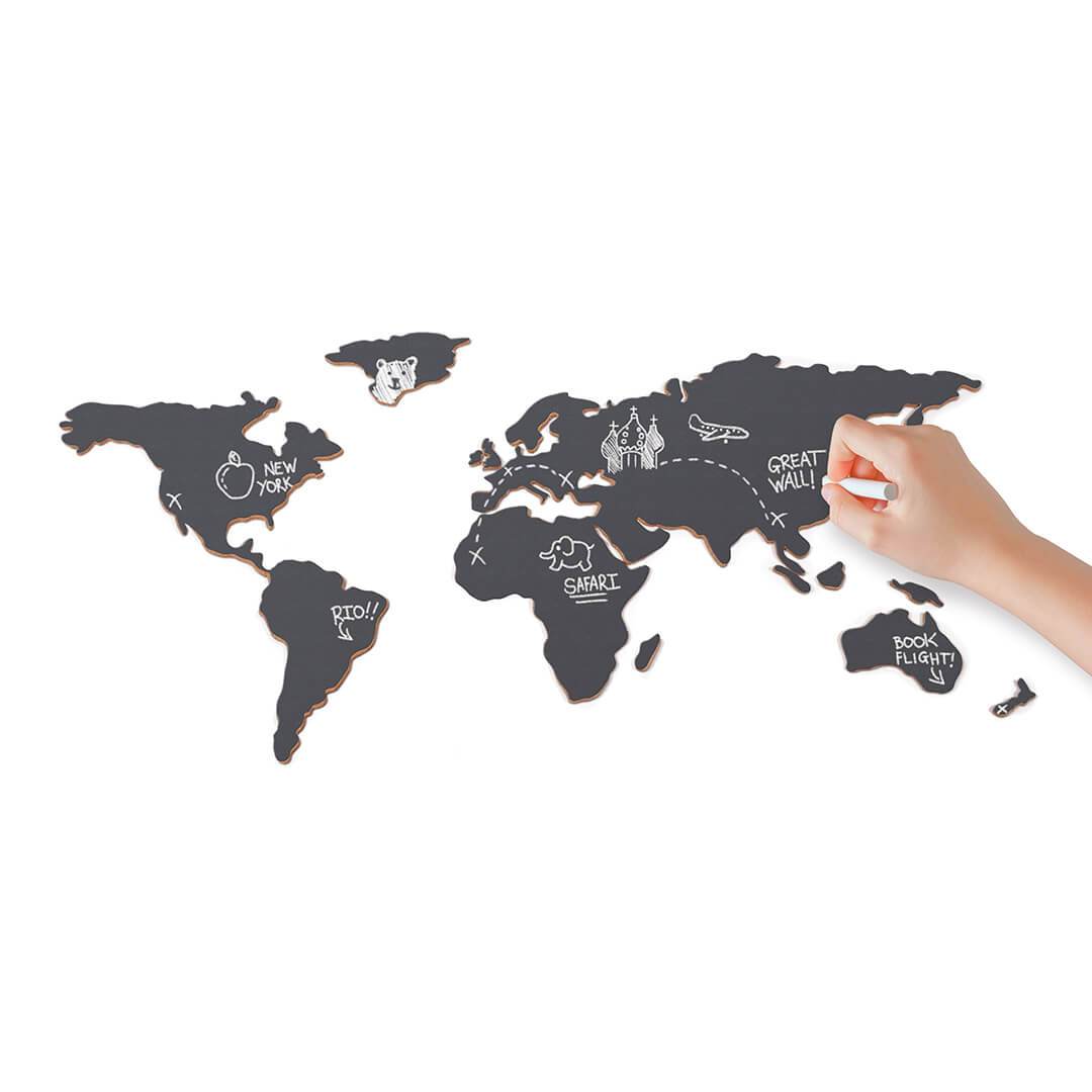 Luckies Chalkboard Map DIY - view 2