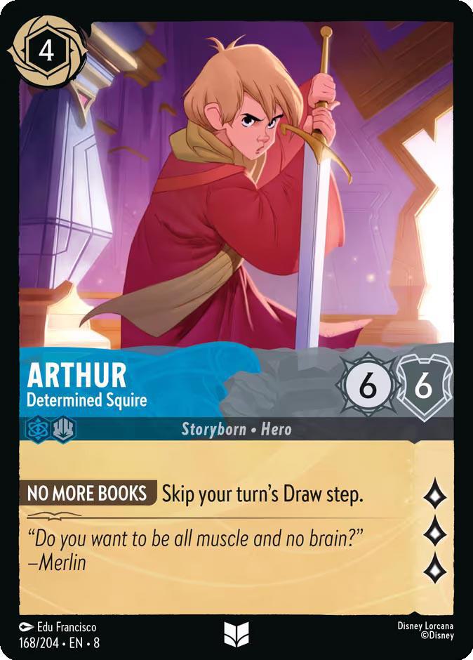 Lorcana Arthur - Determined Squire - 168/204 [Reign of Jafar] [Non-Foil]