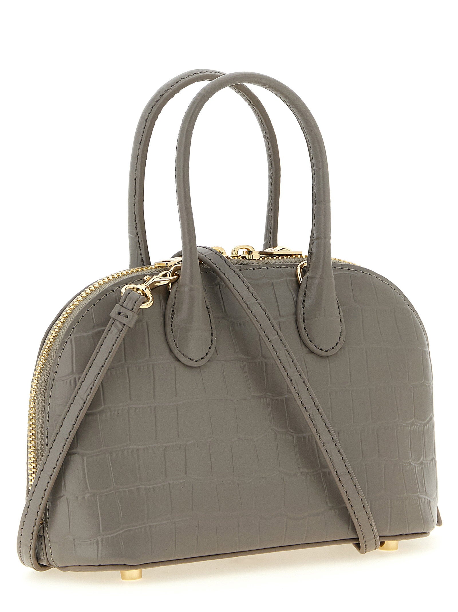 Self-Portrait Croc Leather Mini Toast Handbag - view 2