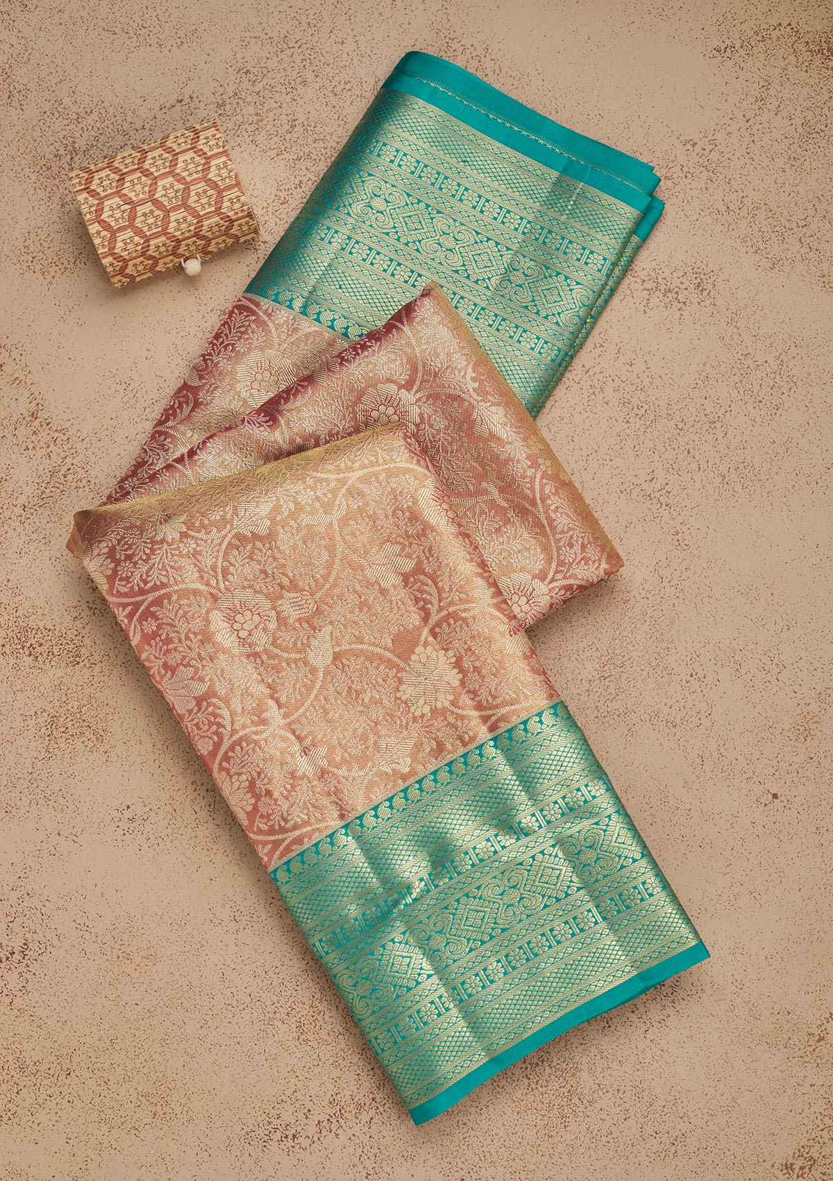Koskii Baby Pink Zariwork Pure Silk Saree – Women's