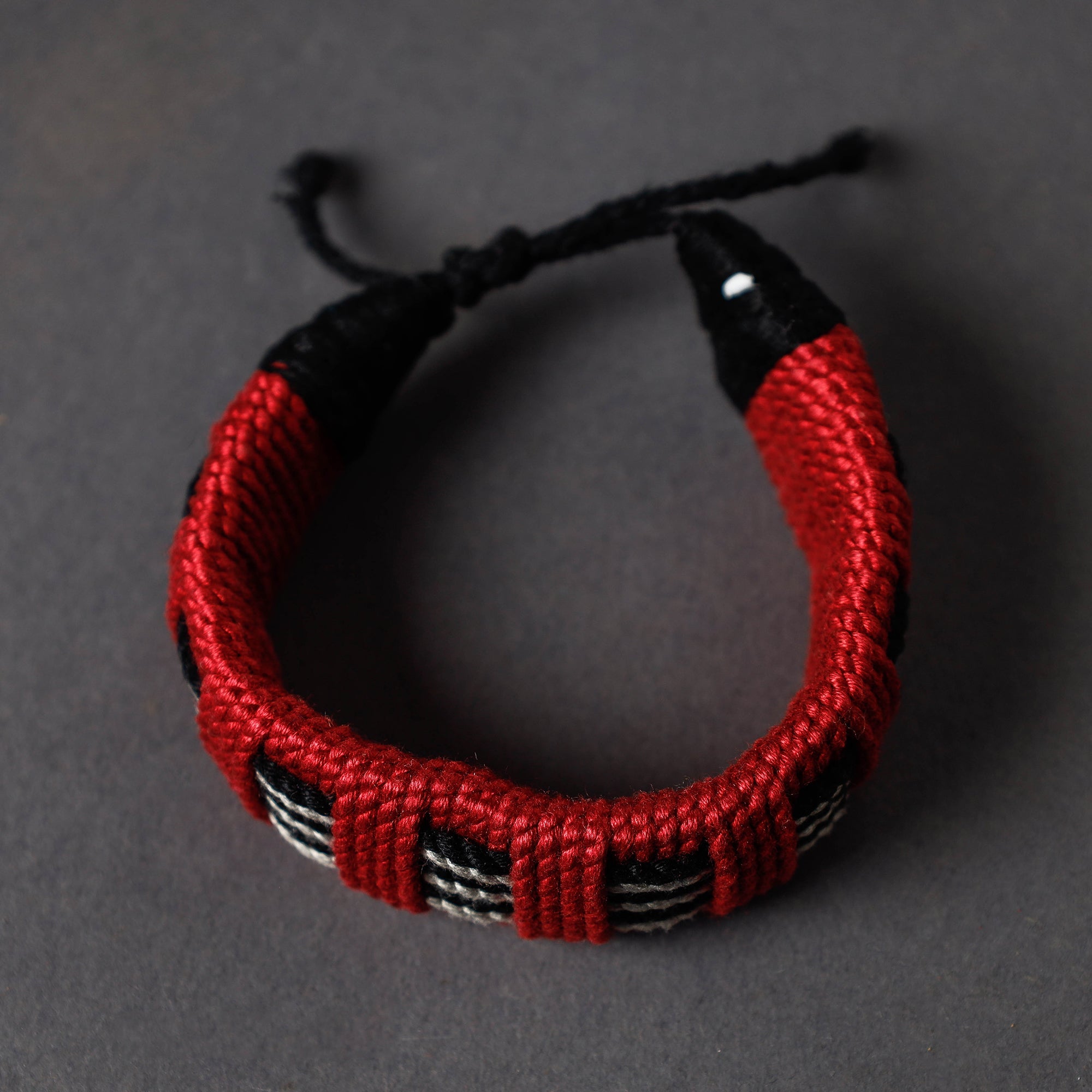 Handcrafted Threadwork Wristband Bracelet by Miharu