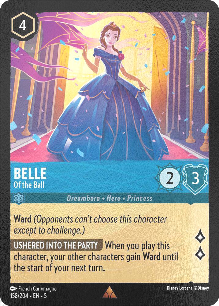 204 shimmering skies – Lorcana Belle - Of the Ball - 158/204 [Shimmering Skies] [Cold Foil]