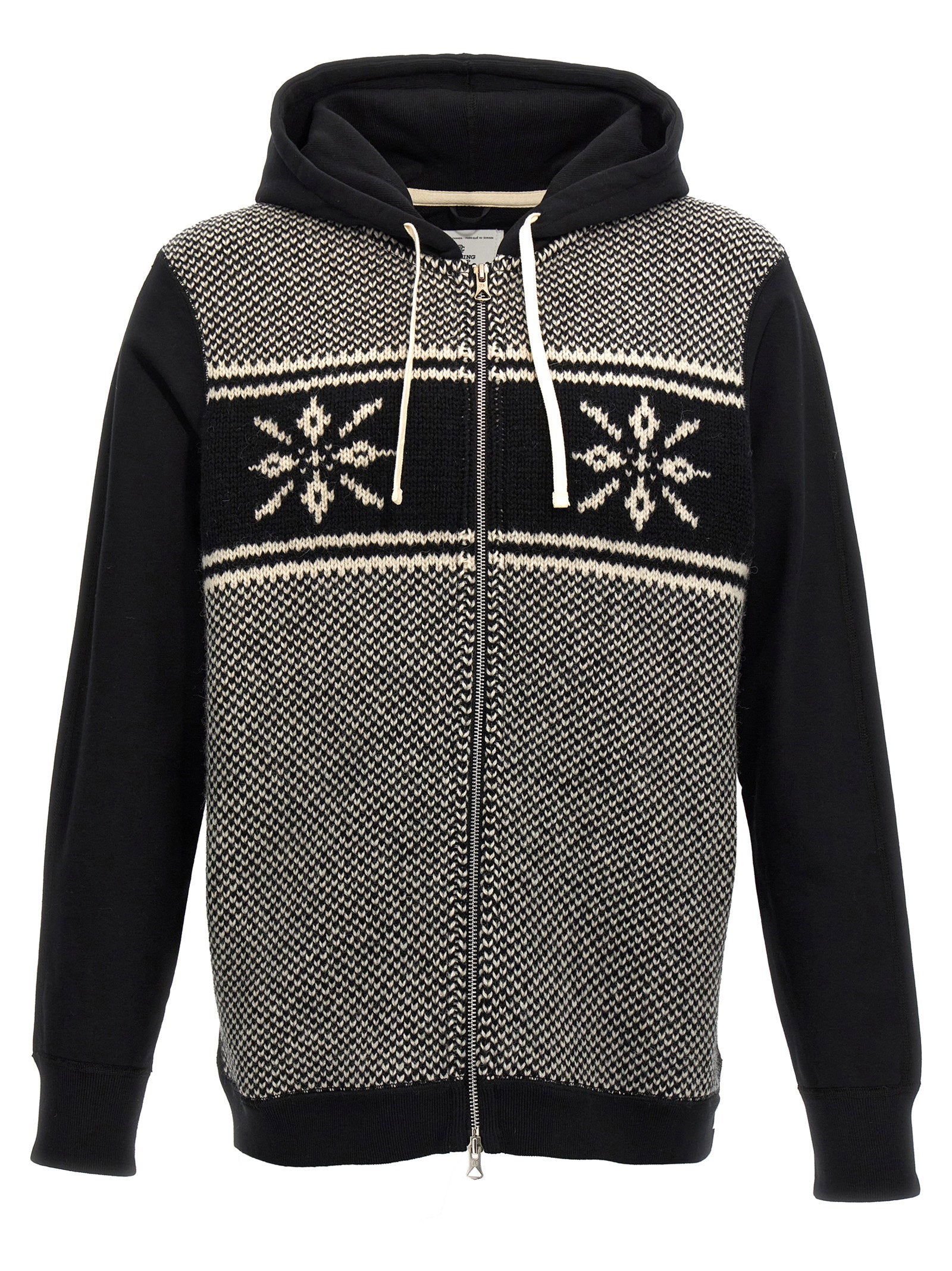 Junya Watanabe Jacquard Insert Hoodie – 100% cotton