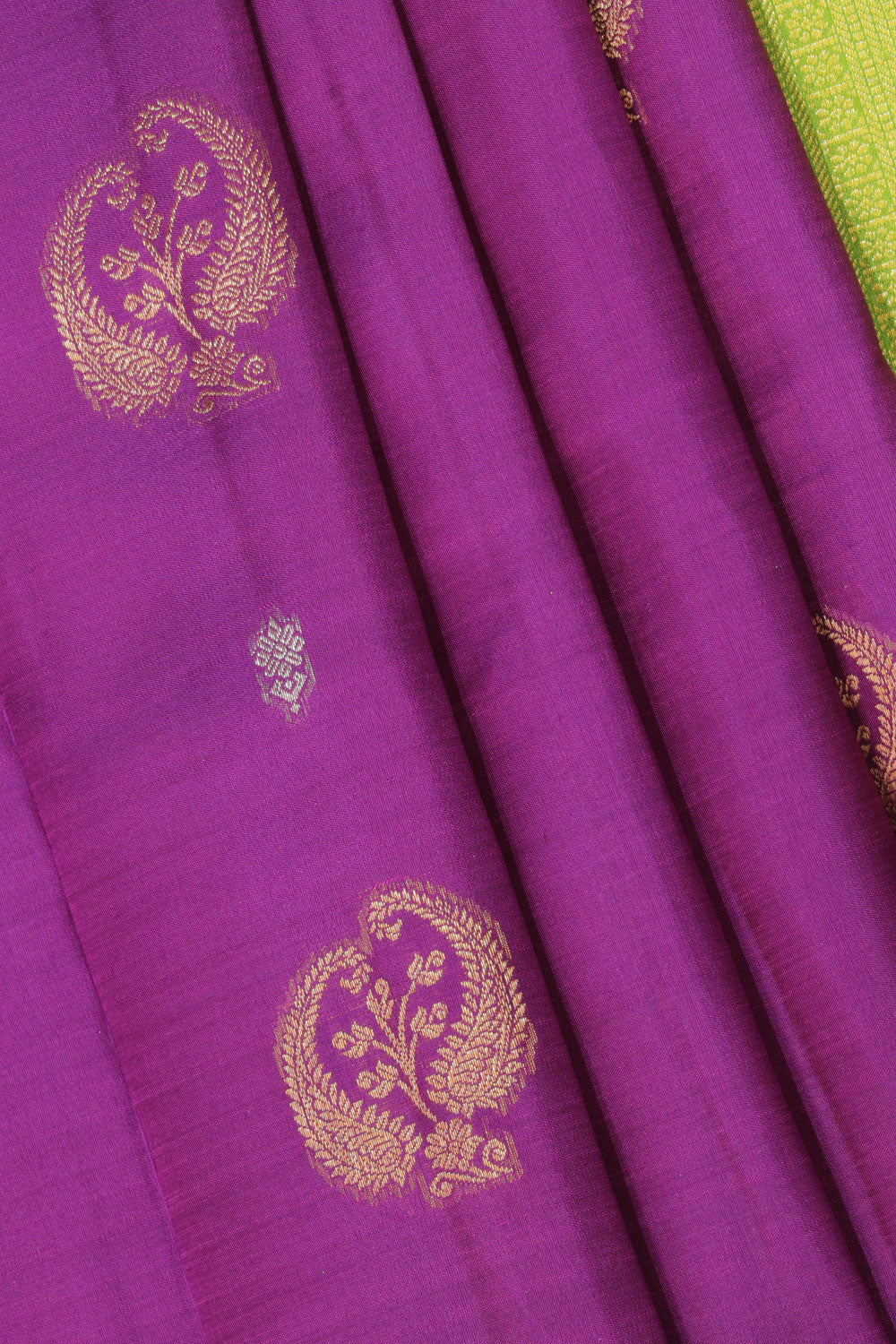 Kalanjali Kanchi Pattu Violet Saree – Women's - view 2
