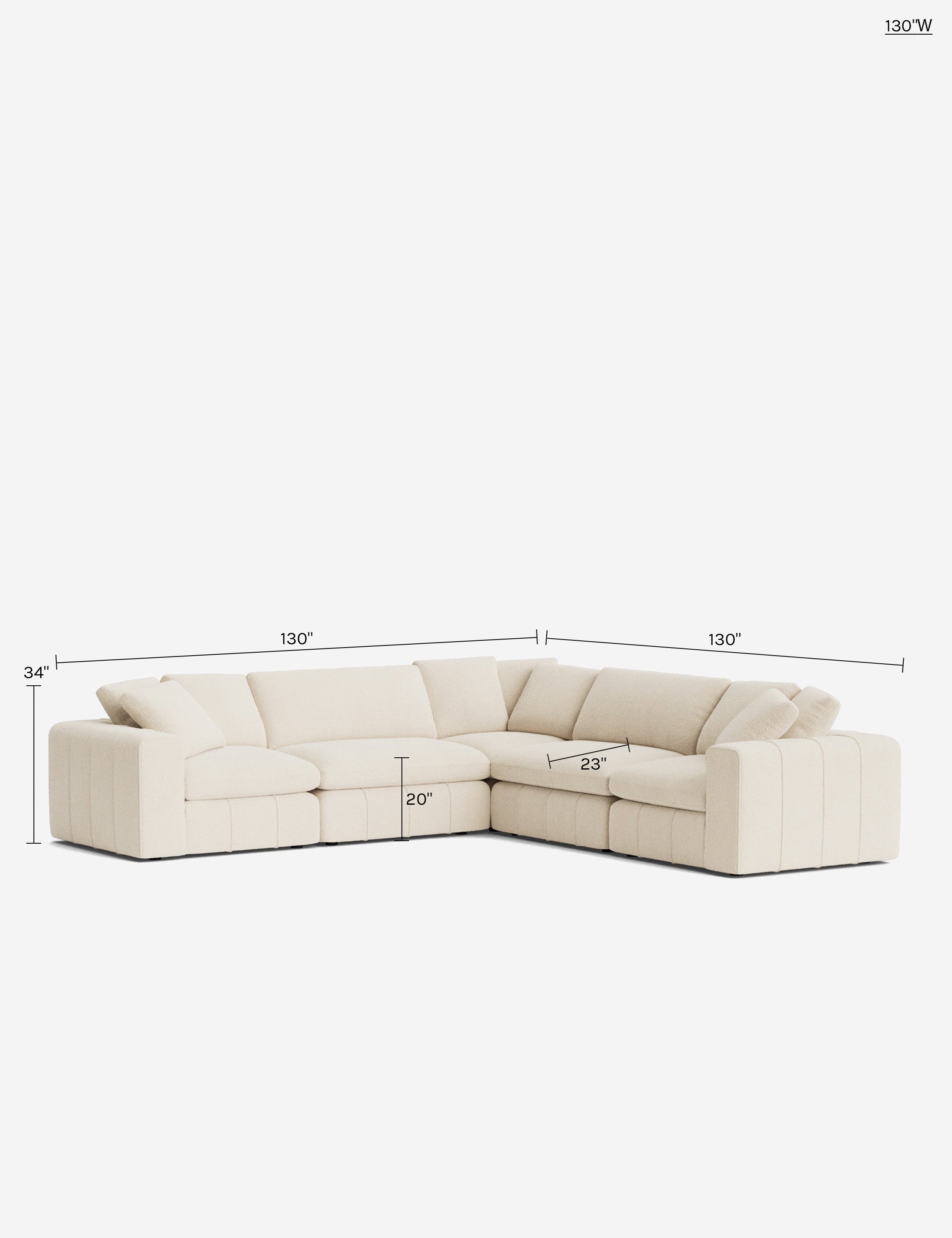 Lulu and Georgia Capella Modular Corner Sectional Sofa - view 199