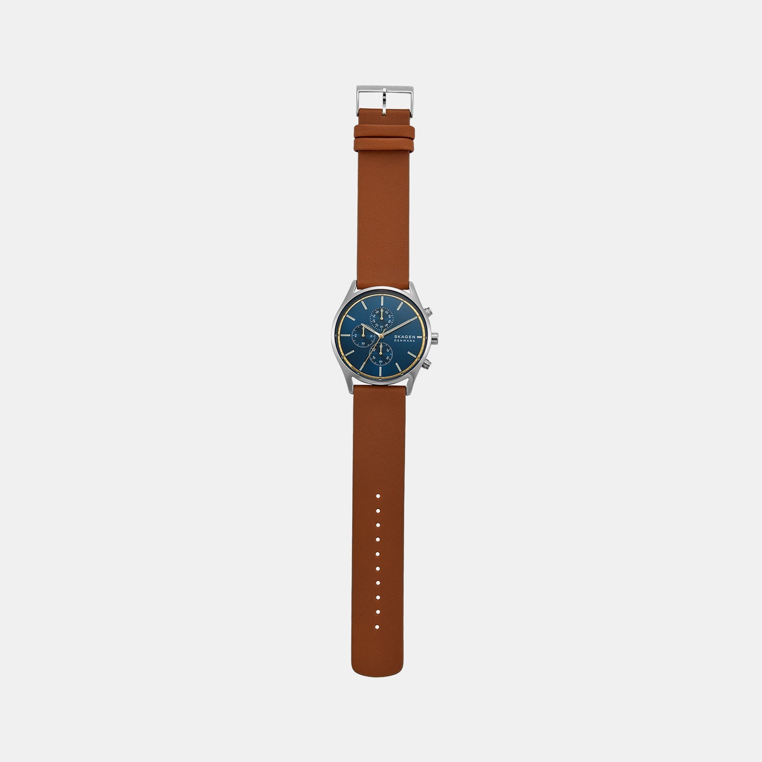 Skagen Holst Men Quartz Blue Dial Chronograph Stainless Steel Watch SKW6916 - view 6