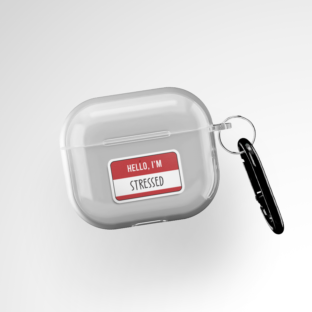 Cover It Up Custom Name Tag Clear Airpods 3rd Gen Case Covers