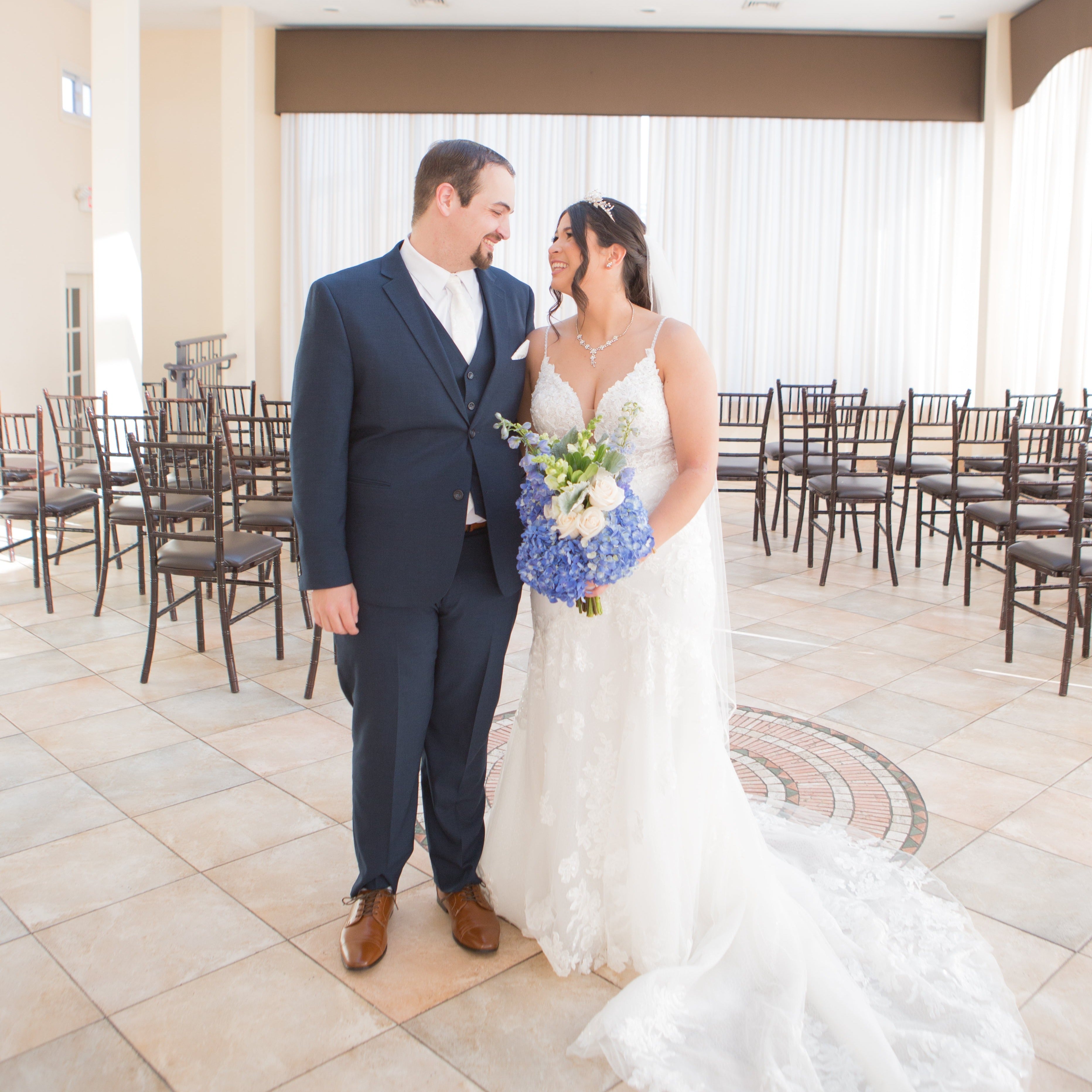 fiftyflowers.com Fresh Brilliant Blue and White Wedding - view 3