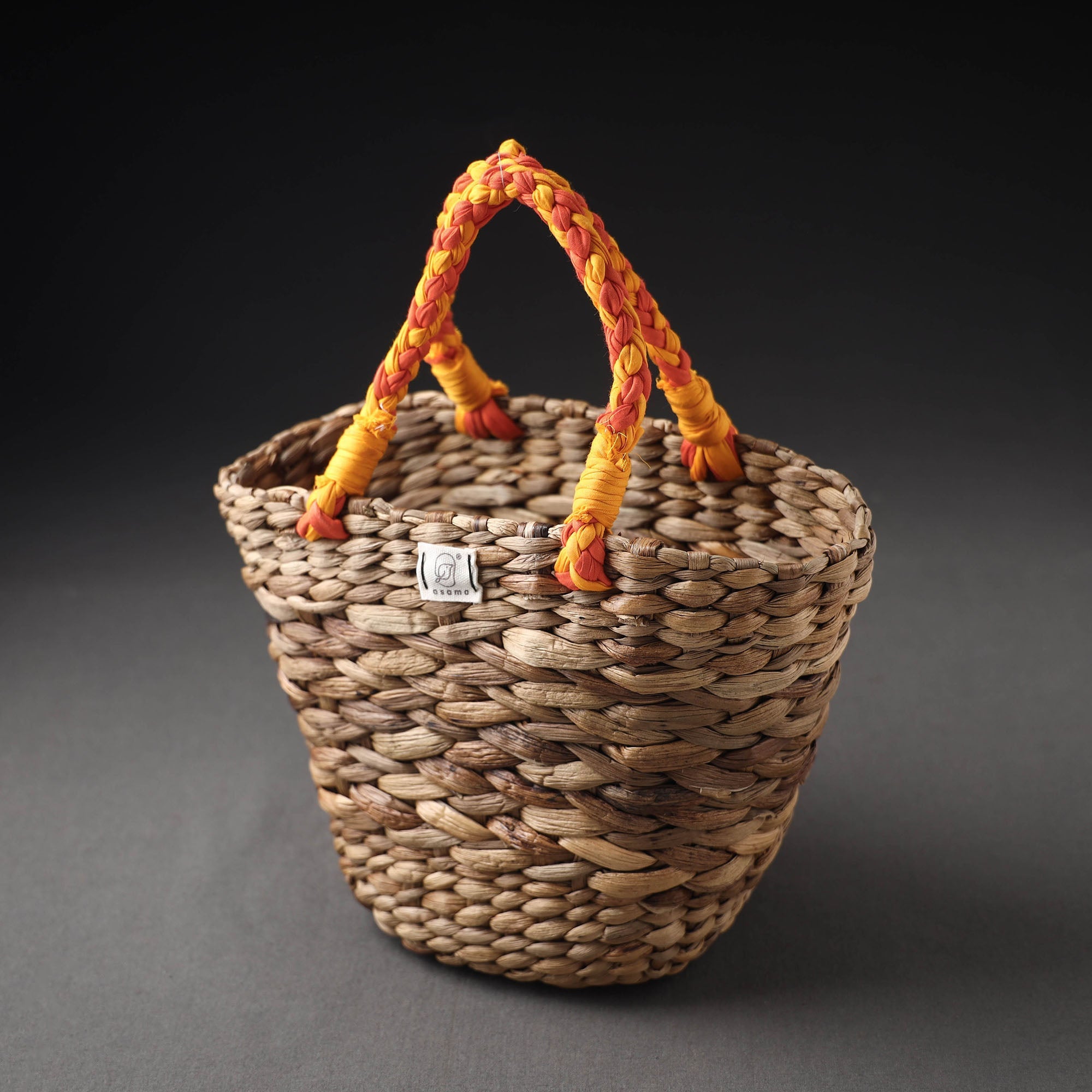 ASAMA Brown - Handcrafted Organic Water Hyacinth Magnificent Basket - view 2