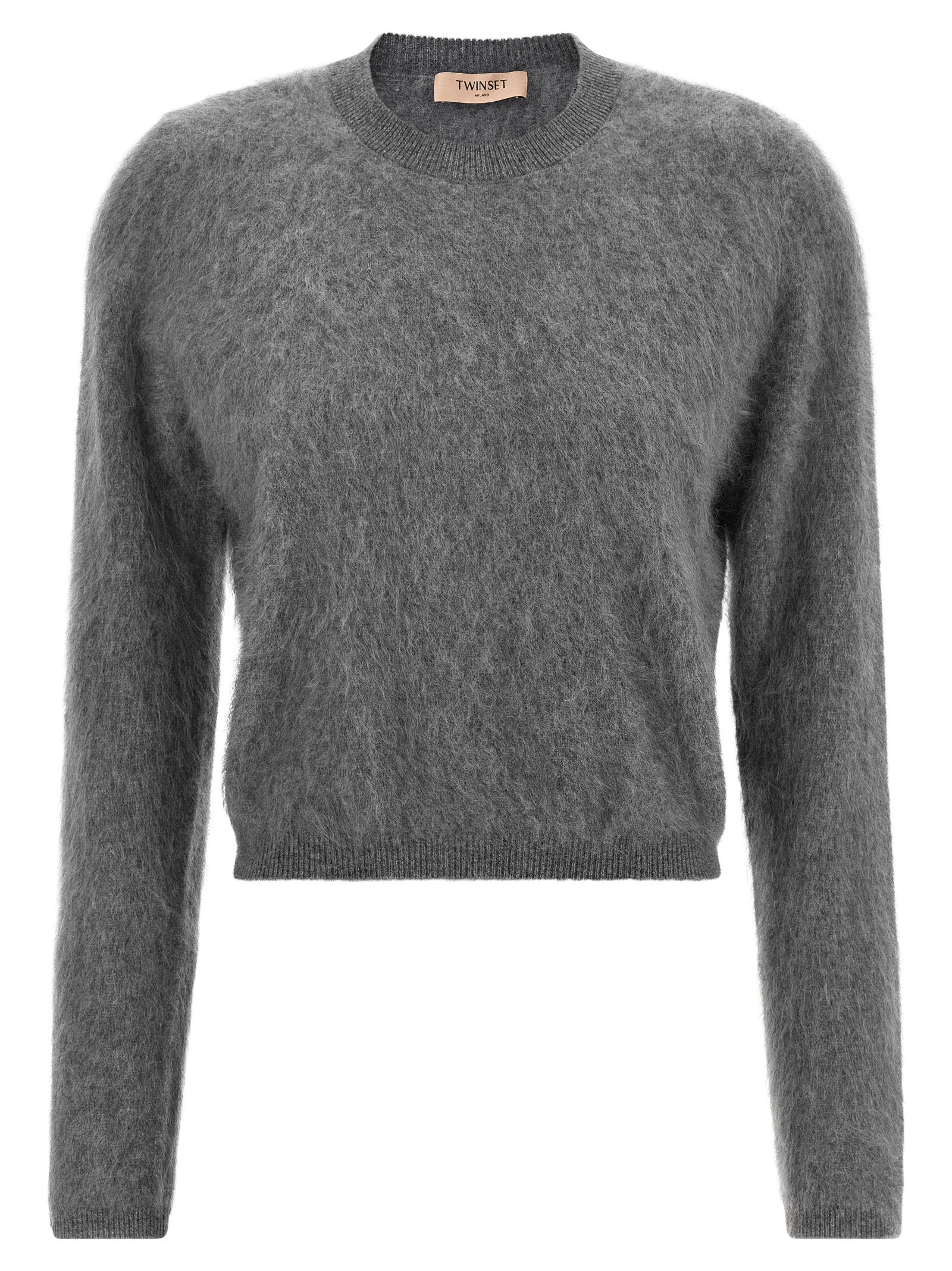 Twin Set Brushed Wool Sweater – 89% wo, 7% ws, 4% se