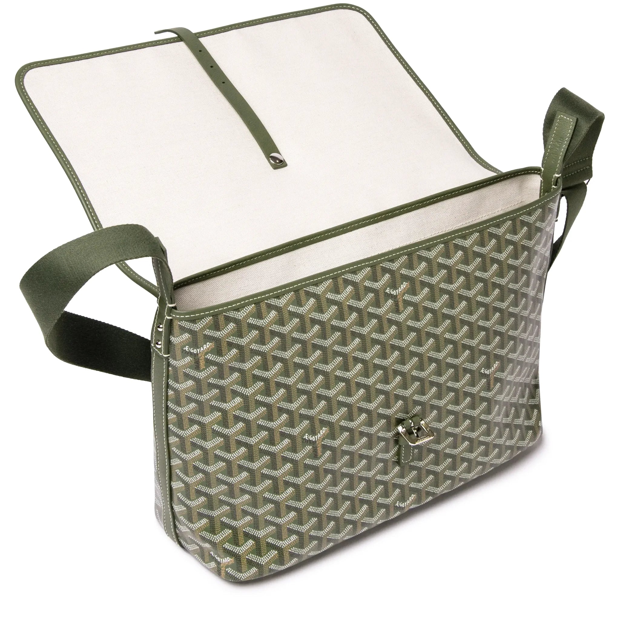 Goyard Capetien MM Khaki Messenger Bag - view 3
