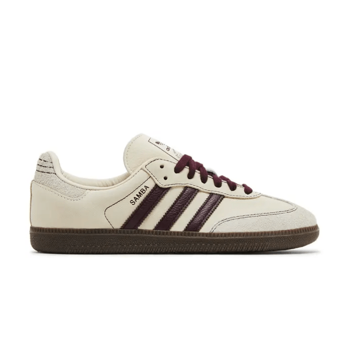 HYPE ELIXIR Adidas Samba OG Wonder White Maroon (Women's)