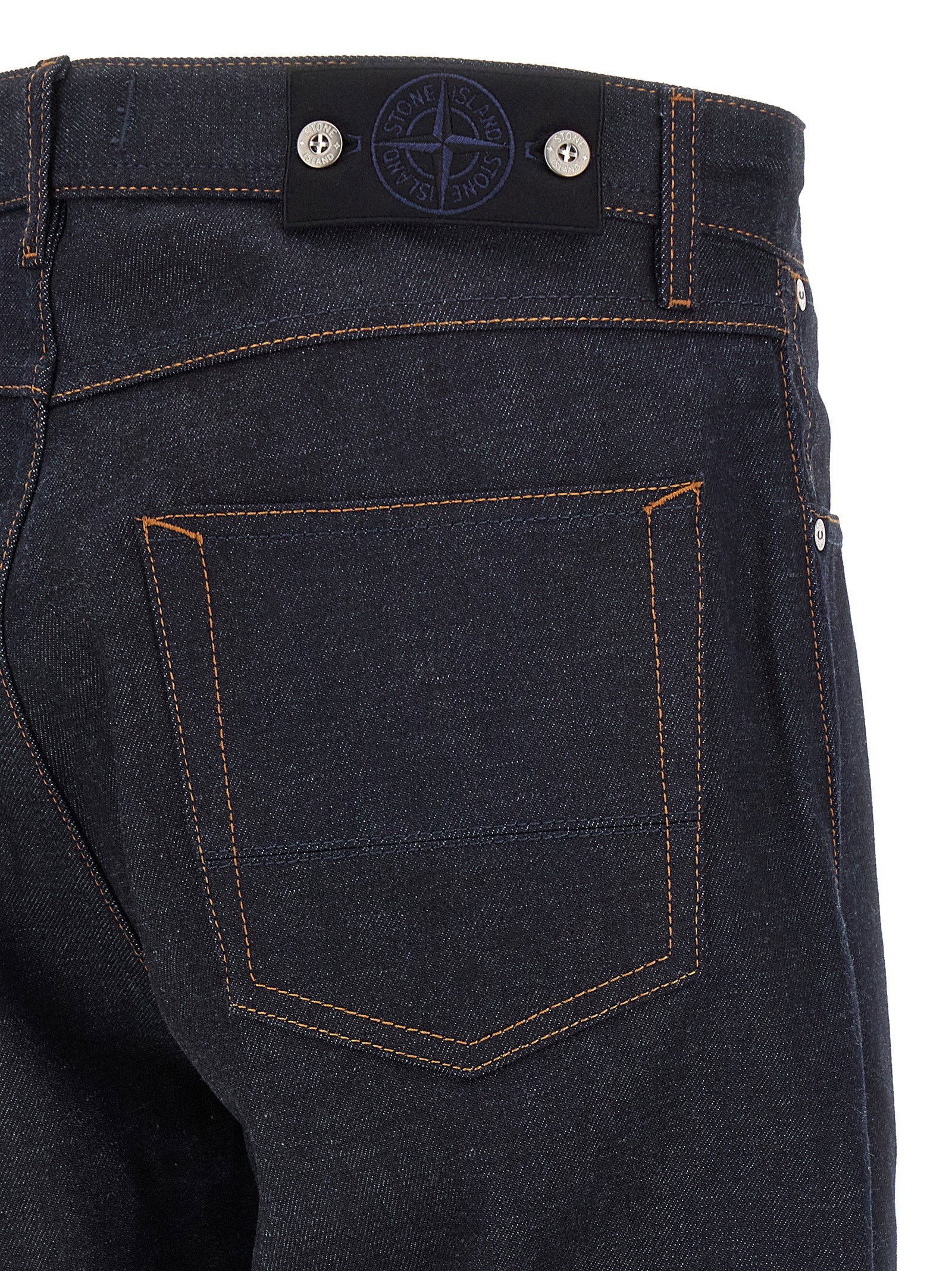 Stone Island Indigo Denim-rinsed Jeans – 100% cotton - view 4