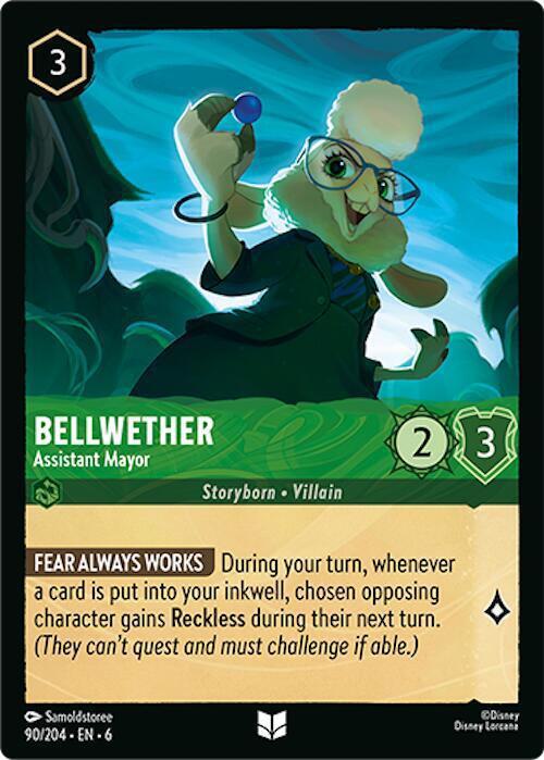 204 azurite sea – Lorcana Bellwether - Assistant Mayor - 90/204 [Azurite Sea] [Non-Foil]
