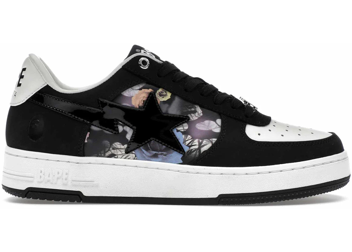 Sta 2 black – A Bathing Ape Bape Sta #2 Black Multi Roses
