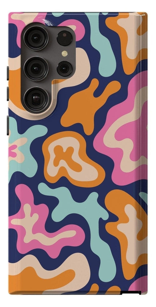 Casetry Midnight Color Splash | Abstract Retro Samsung Case