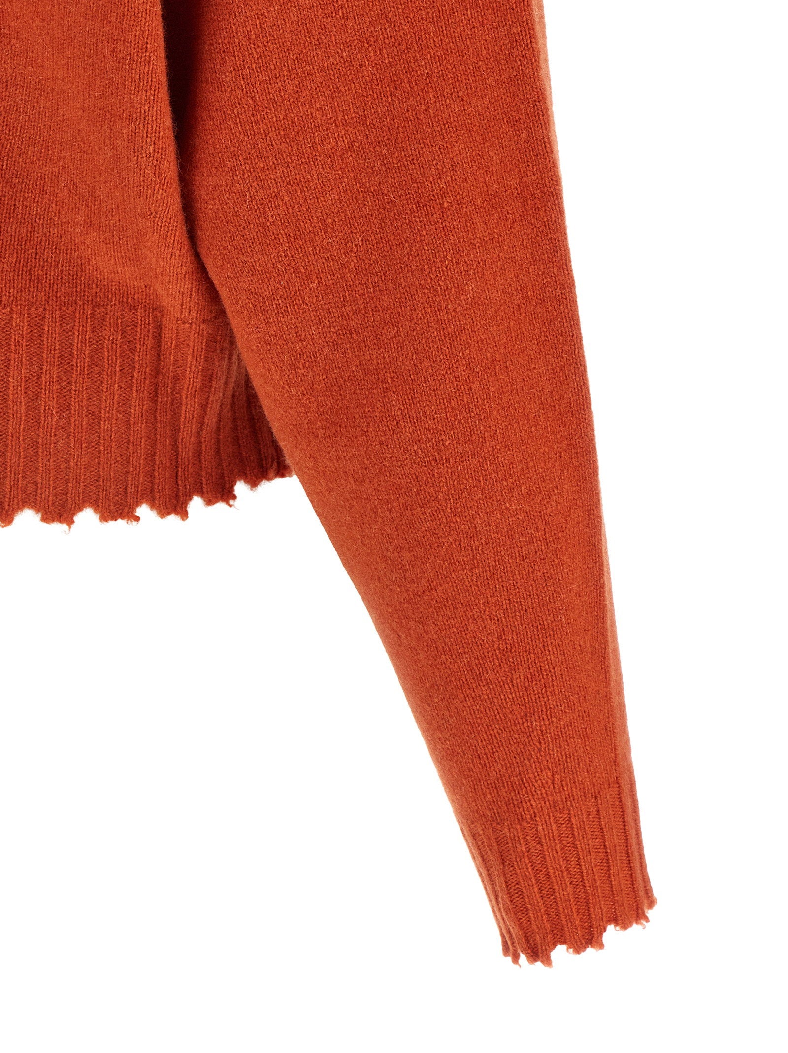 Nude Fringed Hem Sweater – 100% cashmere - view 4