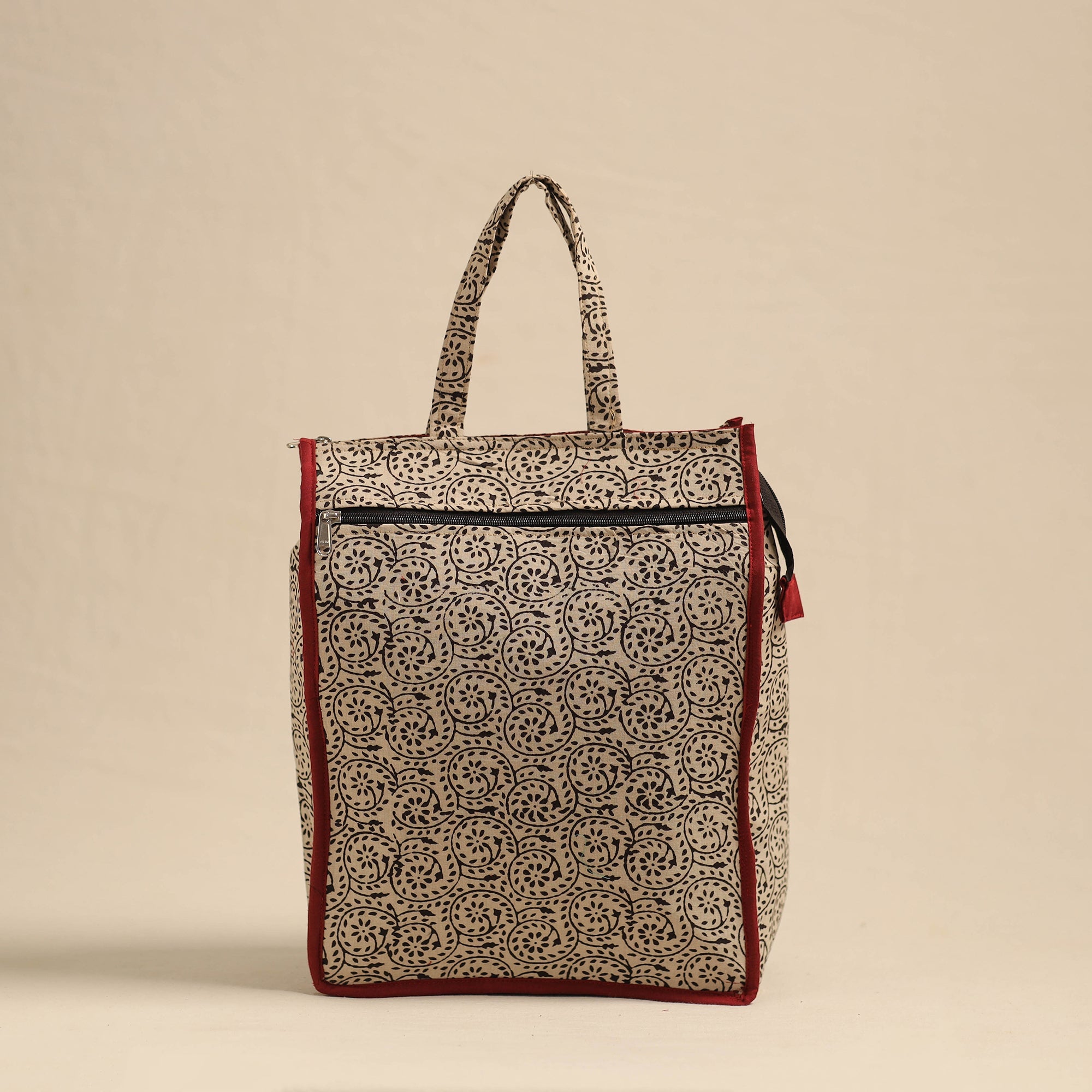 NOORI BAZAR Beige - Eco-Friendly Handmade Cotton Handbag for Women 06
