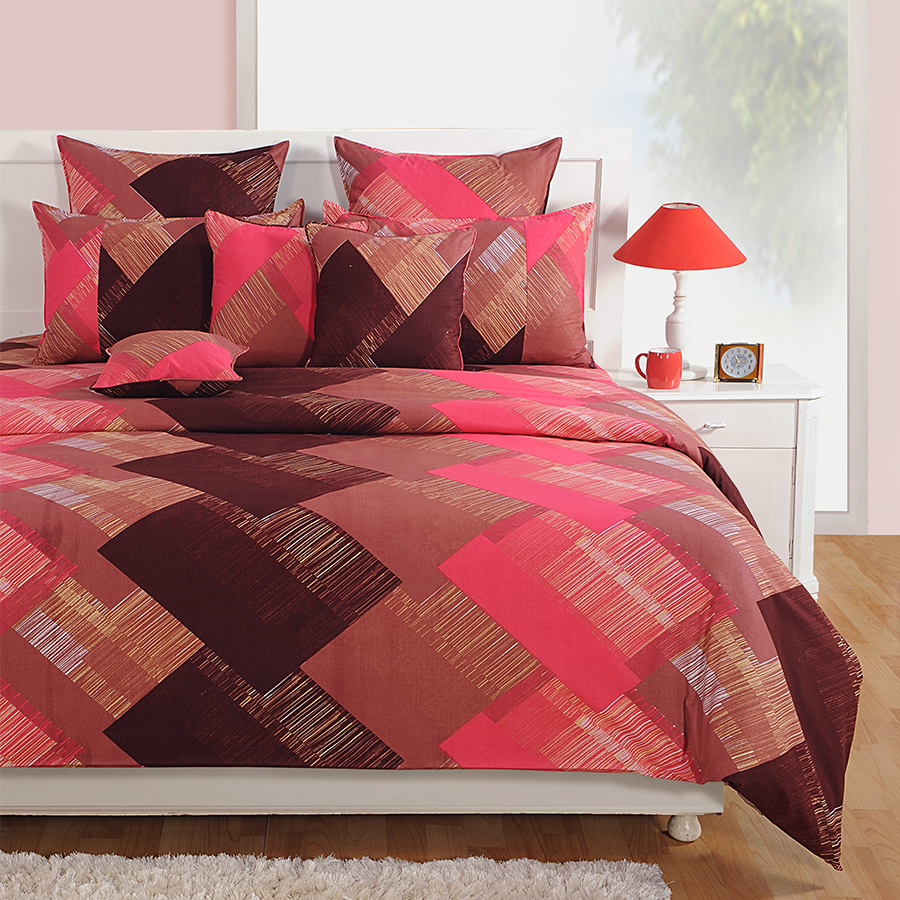 Swayam India Pretty Pink Bed Sheet- 1835 - view 2