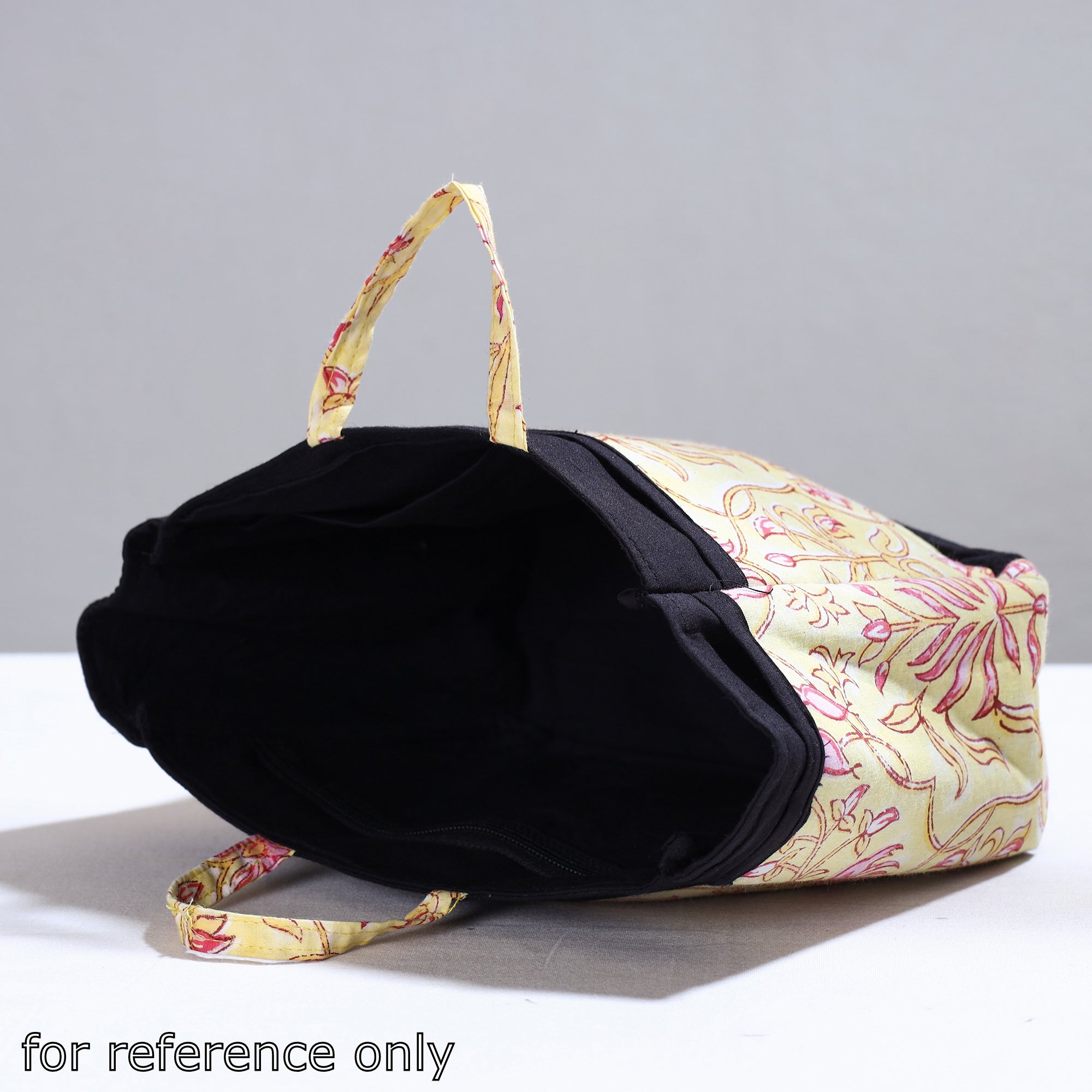 NOORI BAZAR Black - Handmade Cotton Multipurpose Cosmetic/Toiletry Bag 11 - view 3