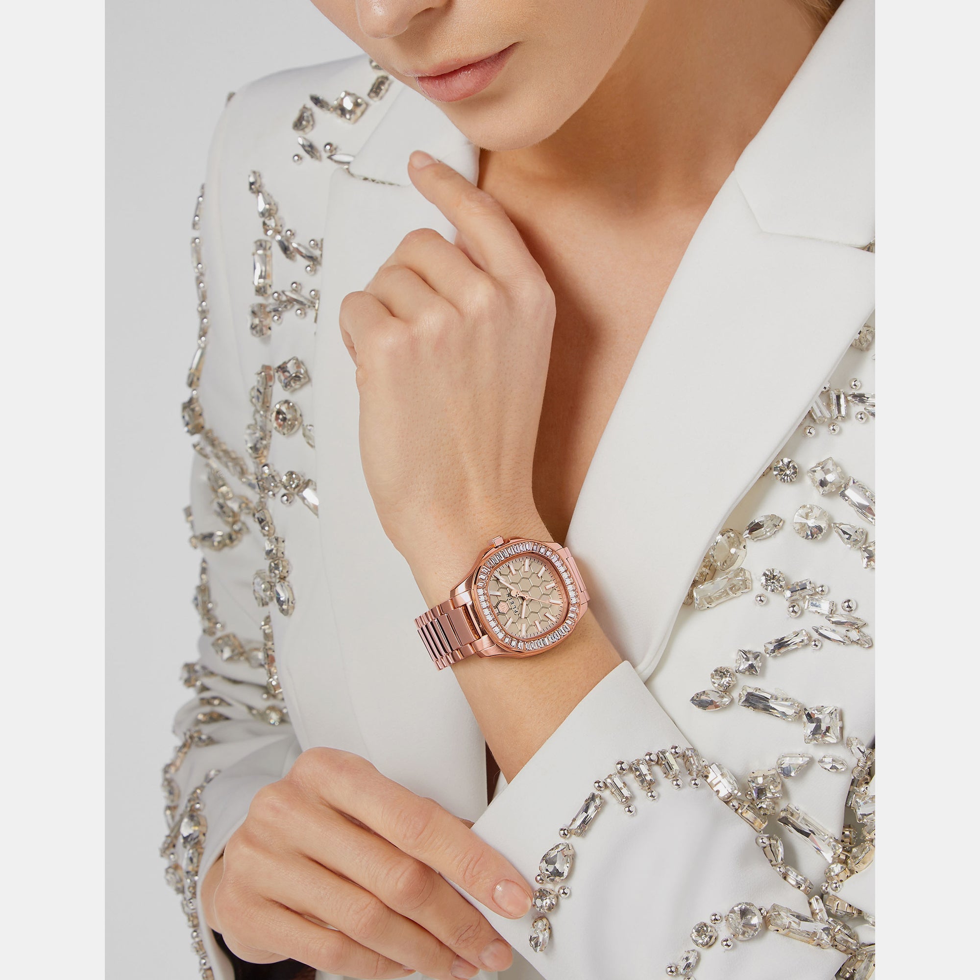 Philipp Plein High-Iconic Women Quartz Beige Dial Analog Stainless Steel Watch PWTAA0723 - view 5