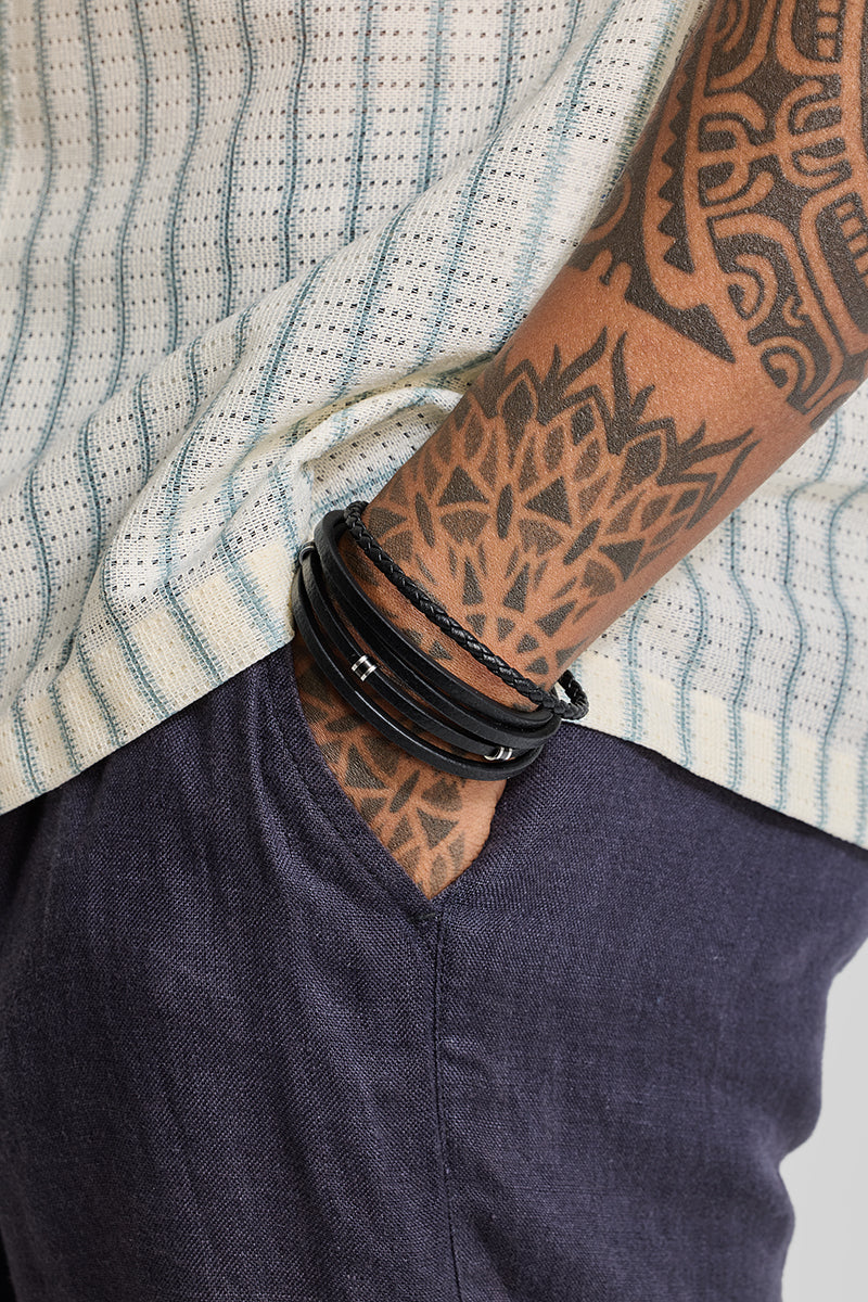 SNITCH Terzetto Quintet Bracelet – Black - view 4