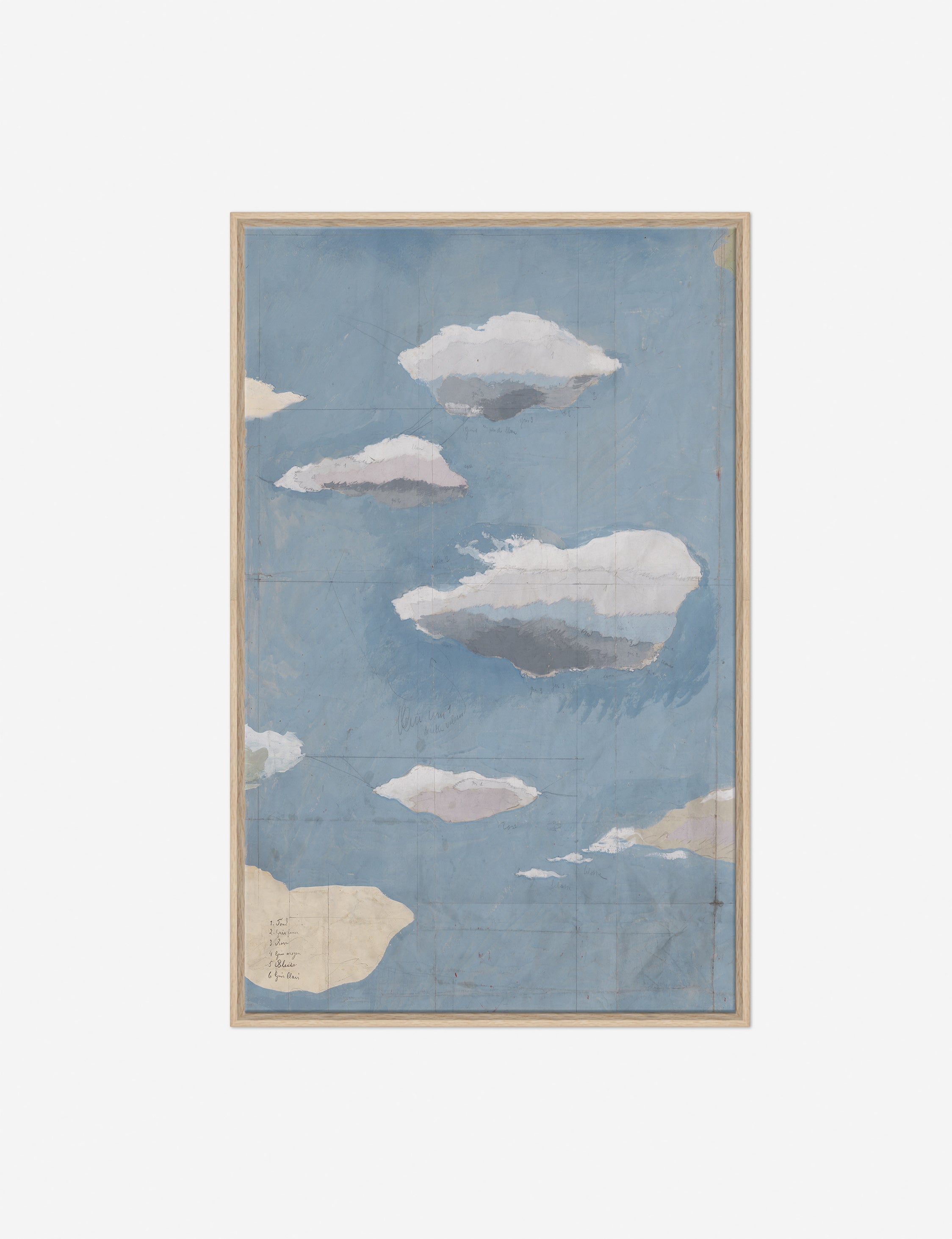Lulu and Georgia Cloudscape Triptych Print by Paule Marrot - view 2
