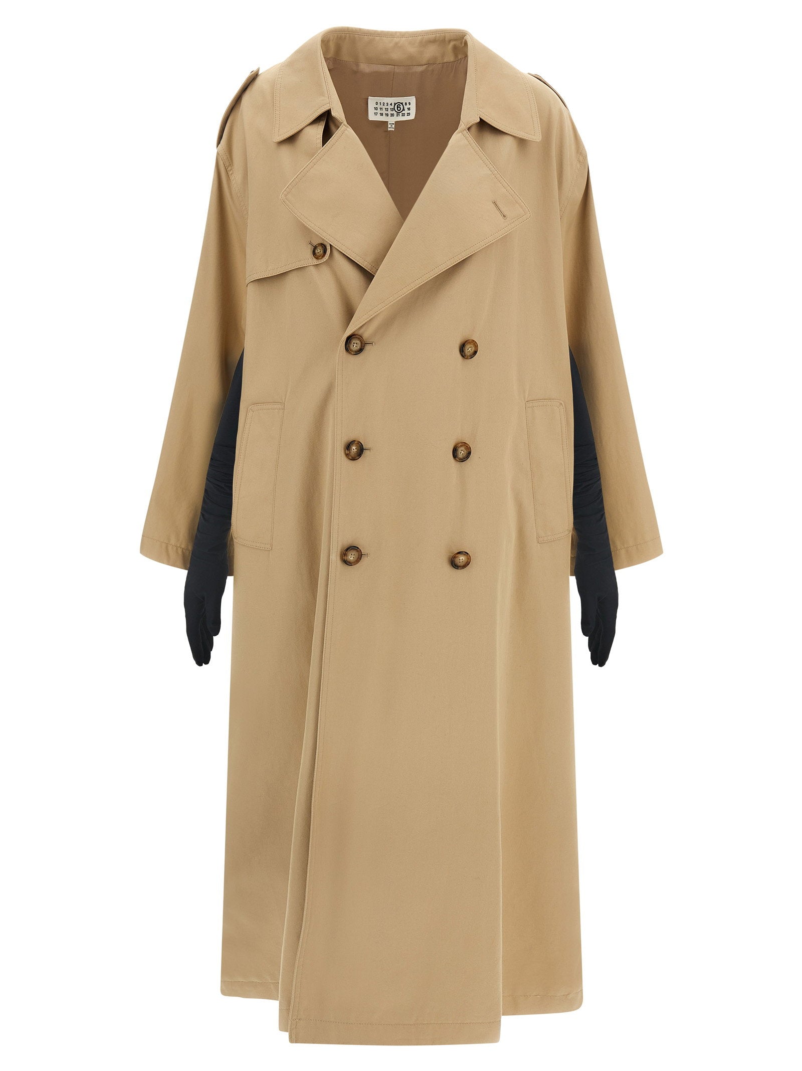 Mm6 Maison Margiela Trench Coat With Gloves – 100% cotton - view 2