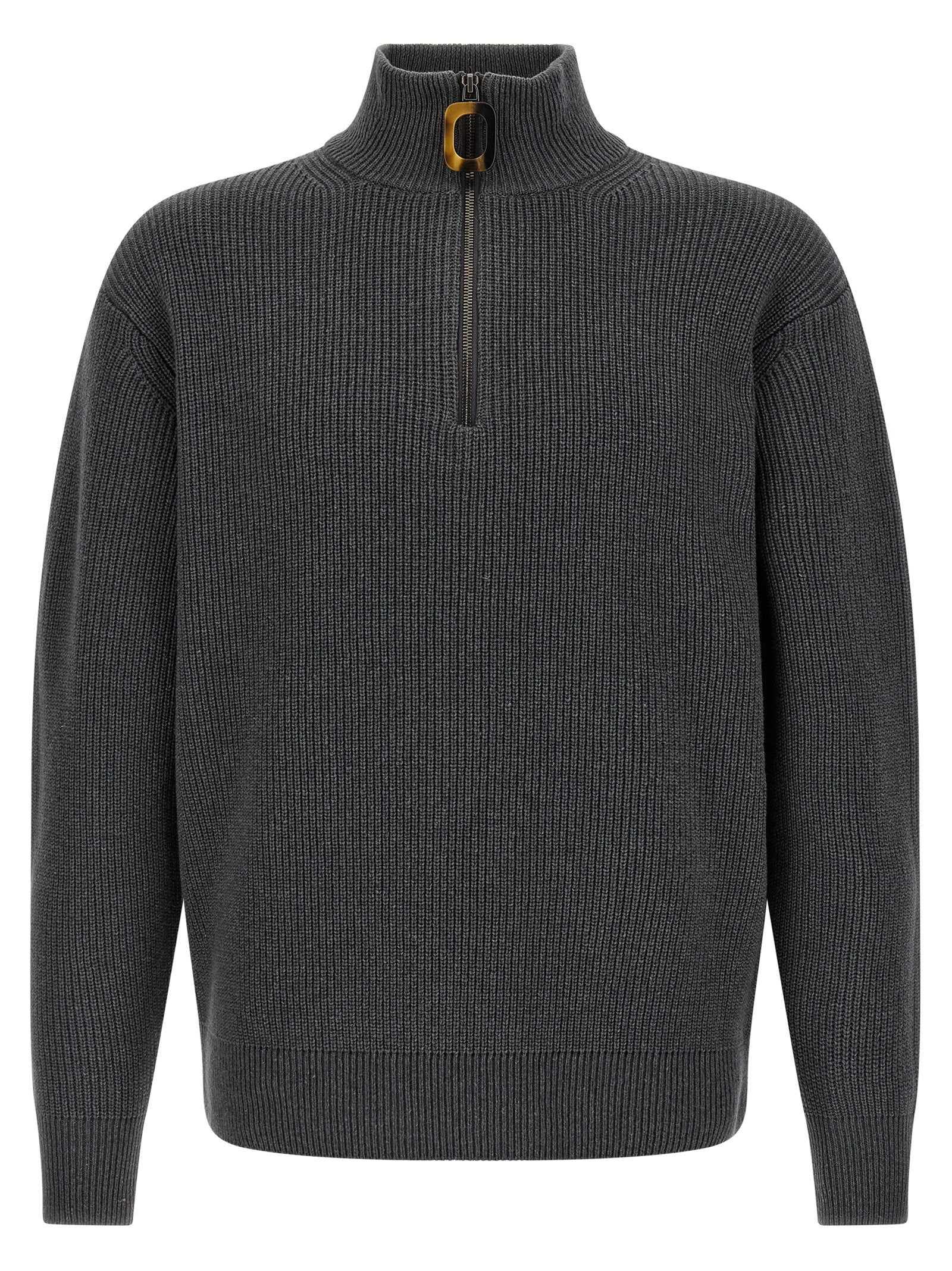 J w anderson – J.w.anderson Half-zip Sweater – 57% wool, 43% cotton