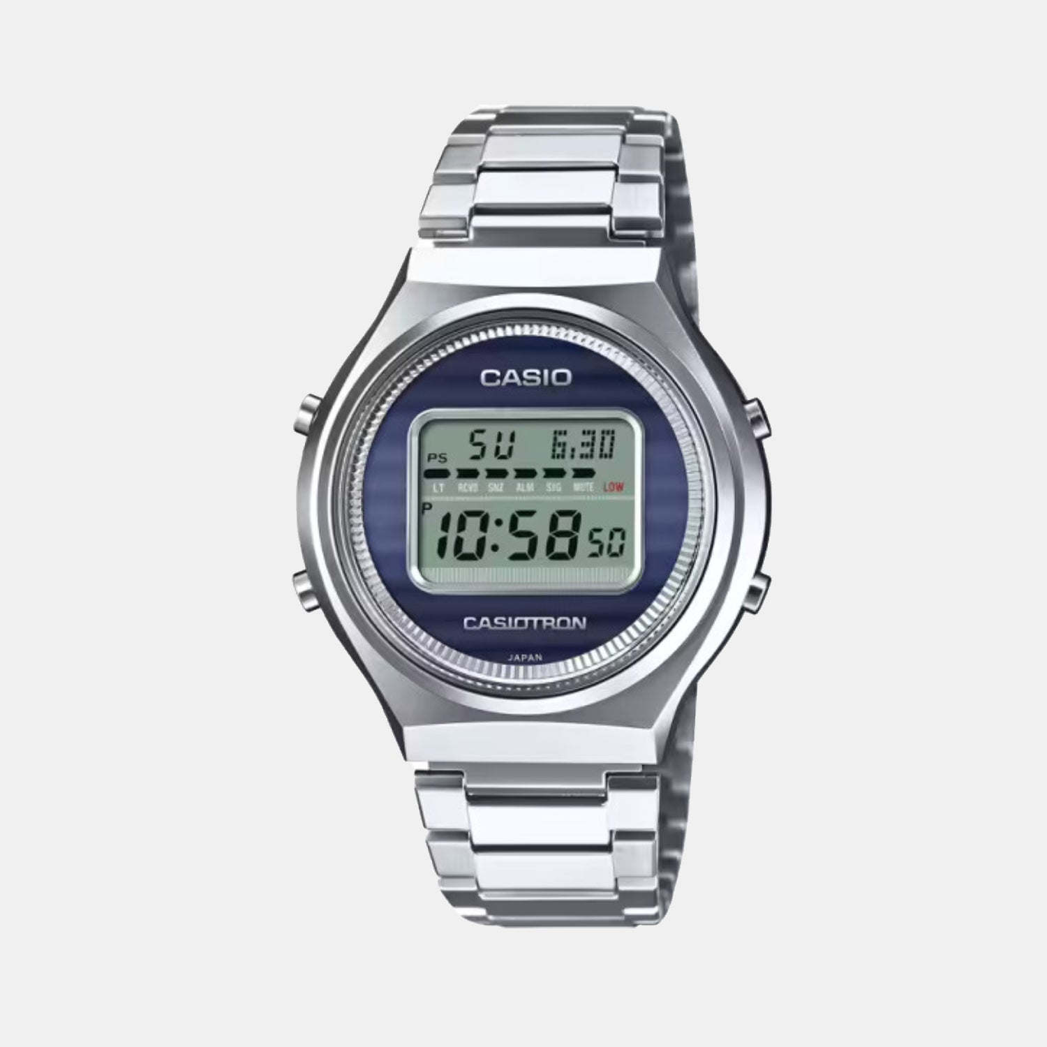 Casio Enticer Men Quartz Blue Dial Digital Stainless steel Watch D337