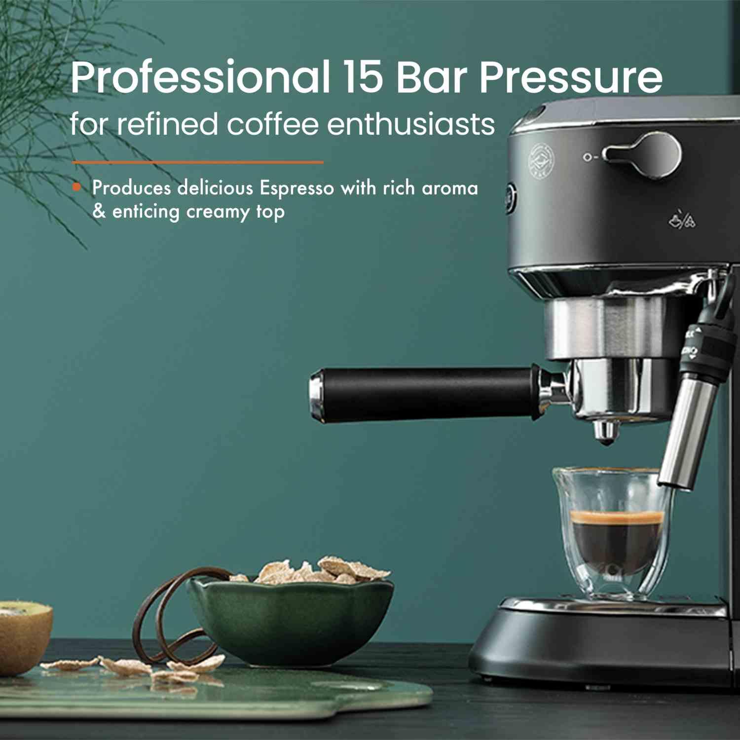 orientelectric DeLonghi EC685.BK 1350 Watt Espresso Coffee Machine (Black) - view 3